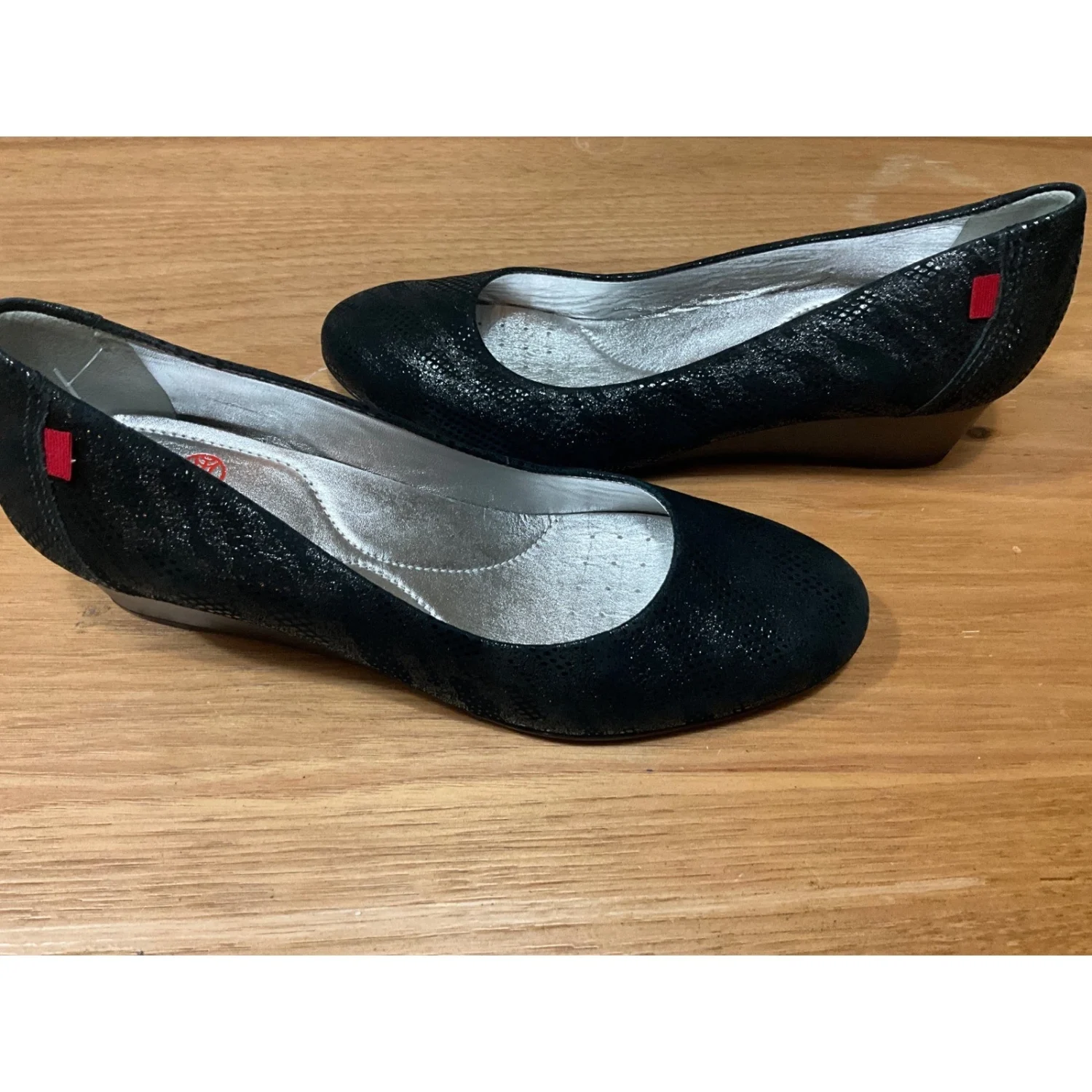 Marc Joseph New York Prospect 坡跟黑色皮鞋女式 9 码巴西-