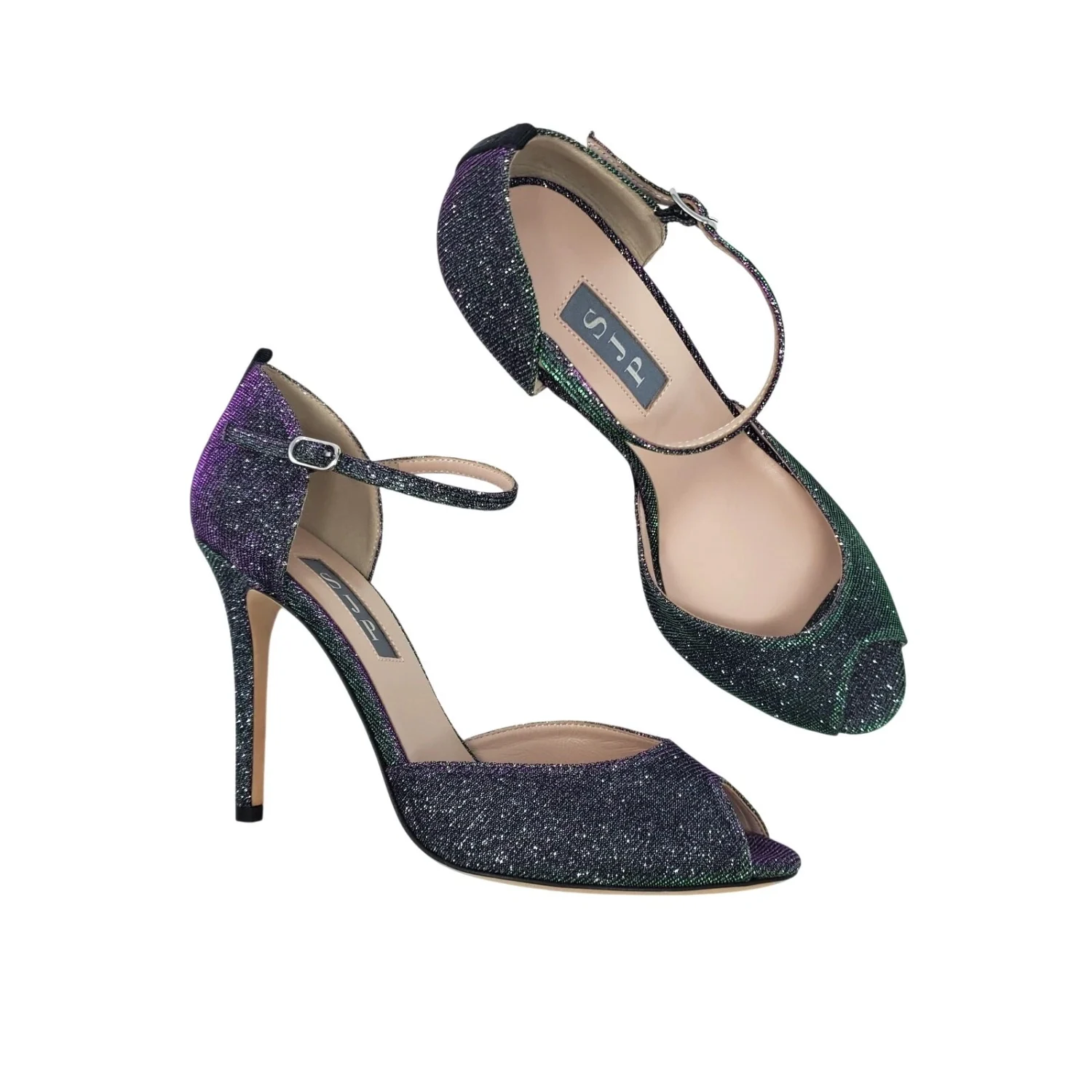 SJP by Sarah Jessica Parker Ursula Iridescent 闪耀 D'Orsay 泵 尺寸 36.5-