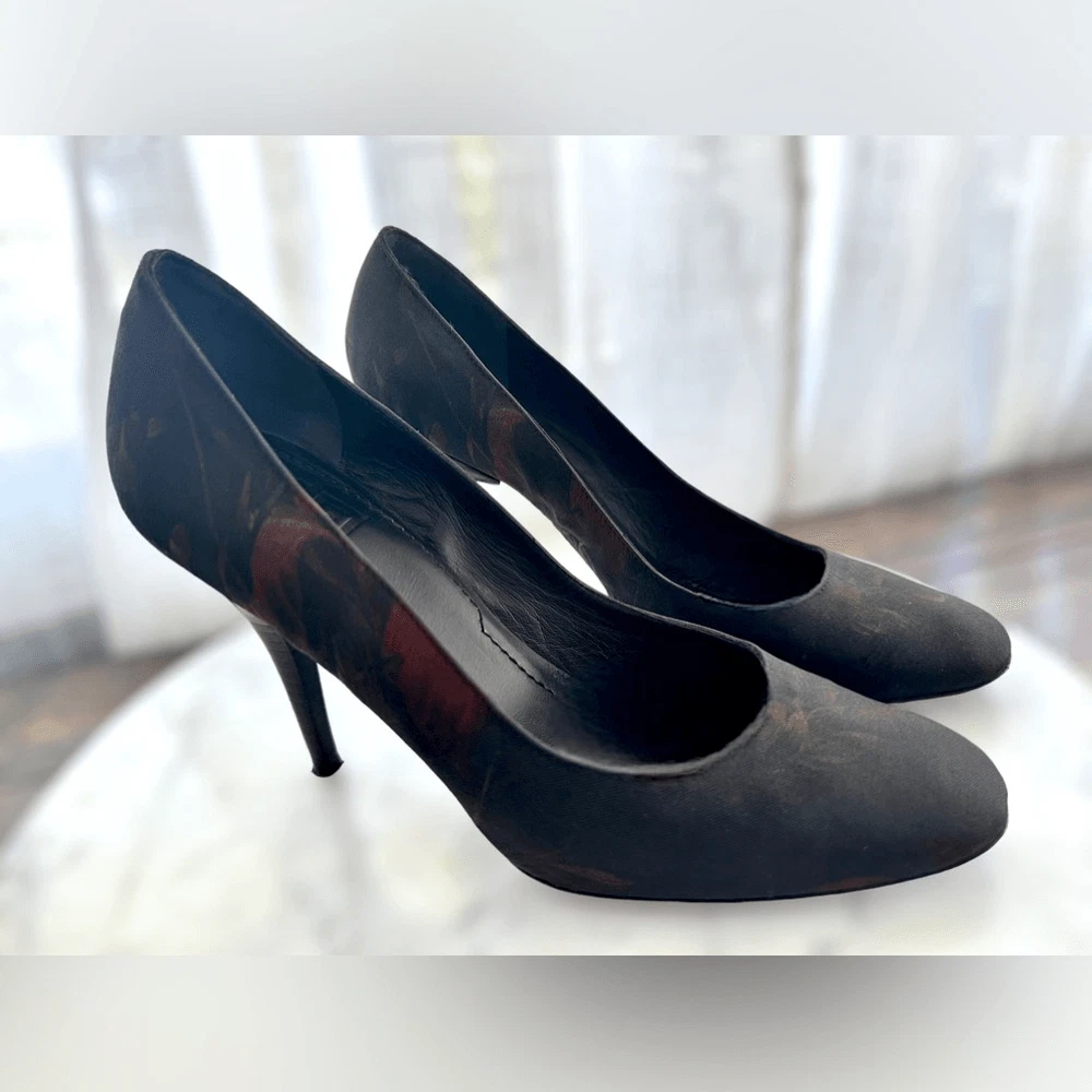 正品 GIVENCHY FLORAL PUMPS HEELS 尺码 36.5-