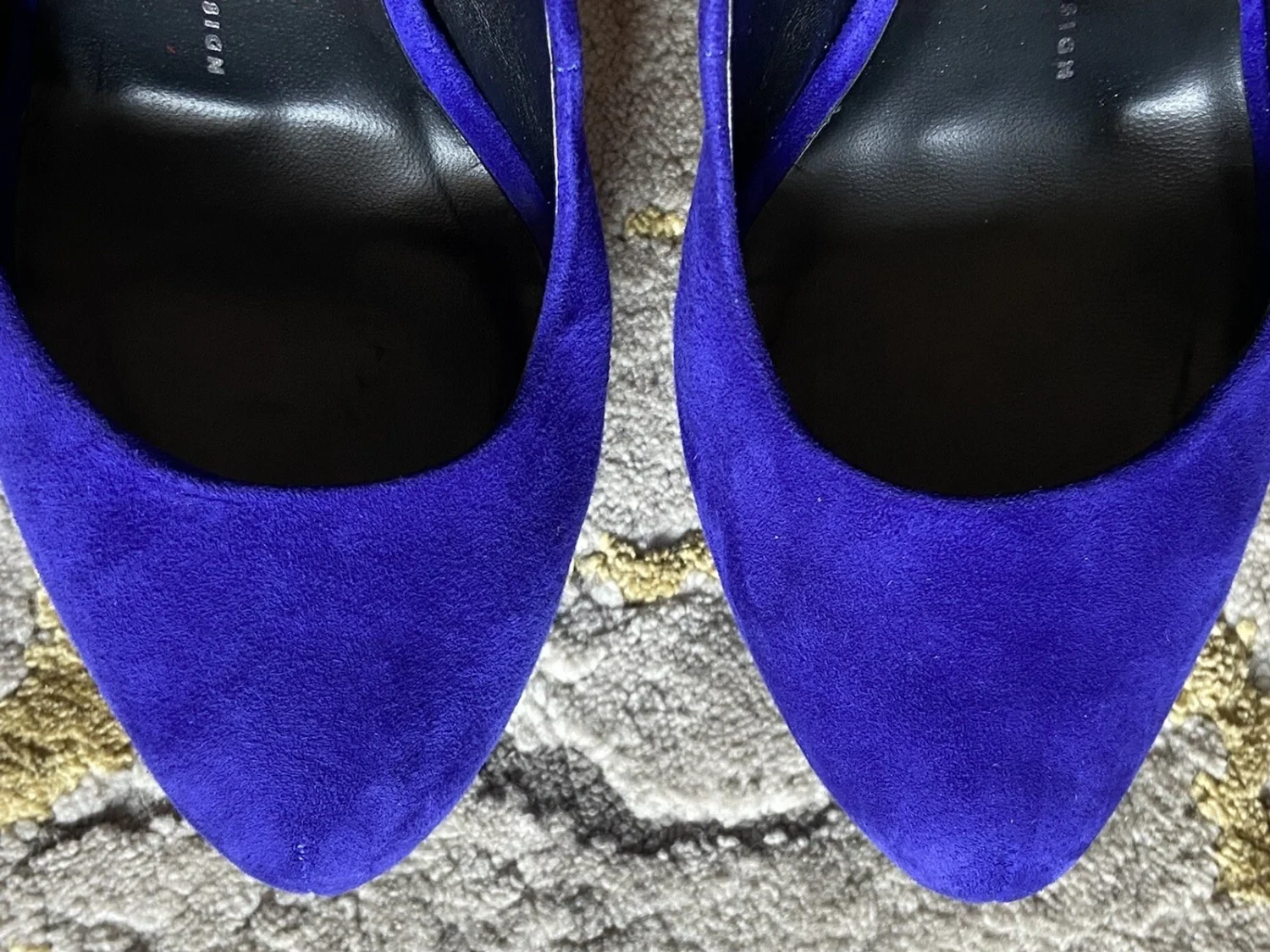GIUSEPPE ZANOTTI⚡️Ankle 带绒面革双平台细高跟鞋 IOB 38EU/8US-