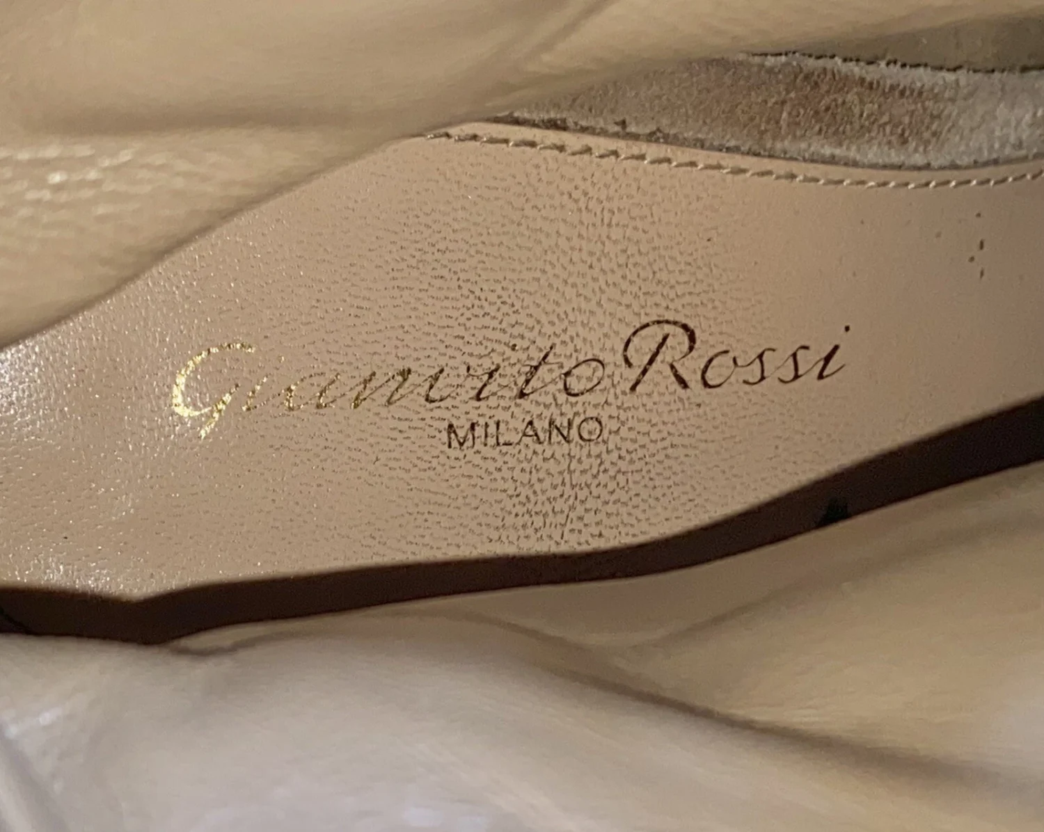 GIANVITO ROSSI⚡️“Brooklyn”棕褐色绒面革露趾系带紧身胸衣靴,尺寸 38.5/8.5-