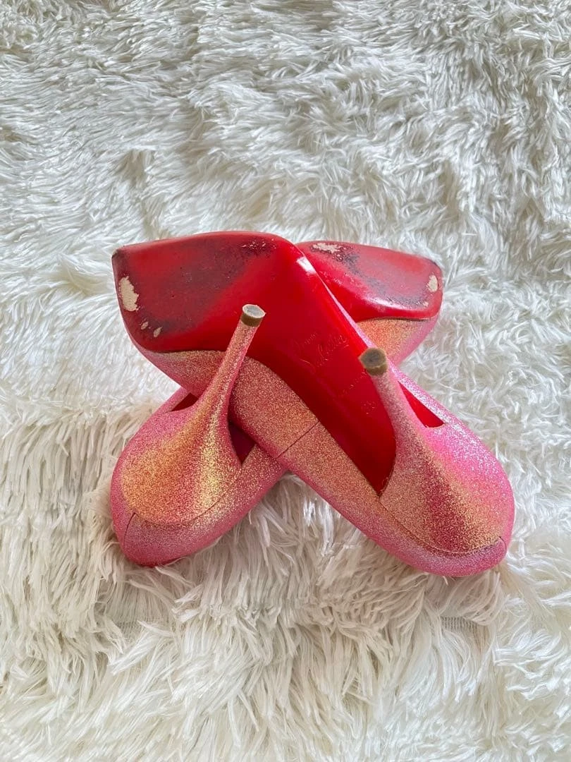 Christian Louboutin 高跟鞋 闪亮 粉色 EU35/US5 122259c-