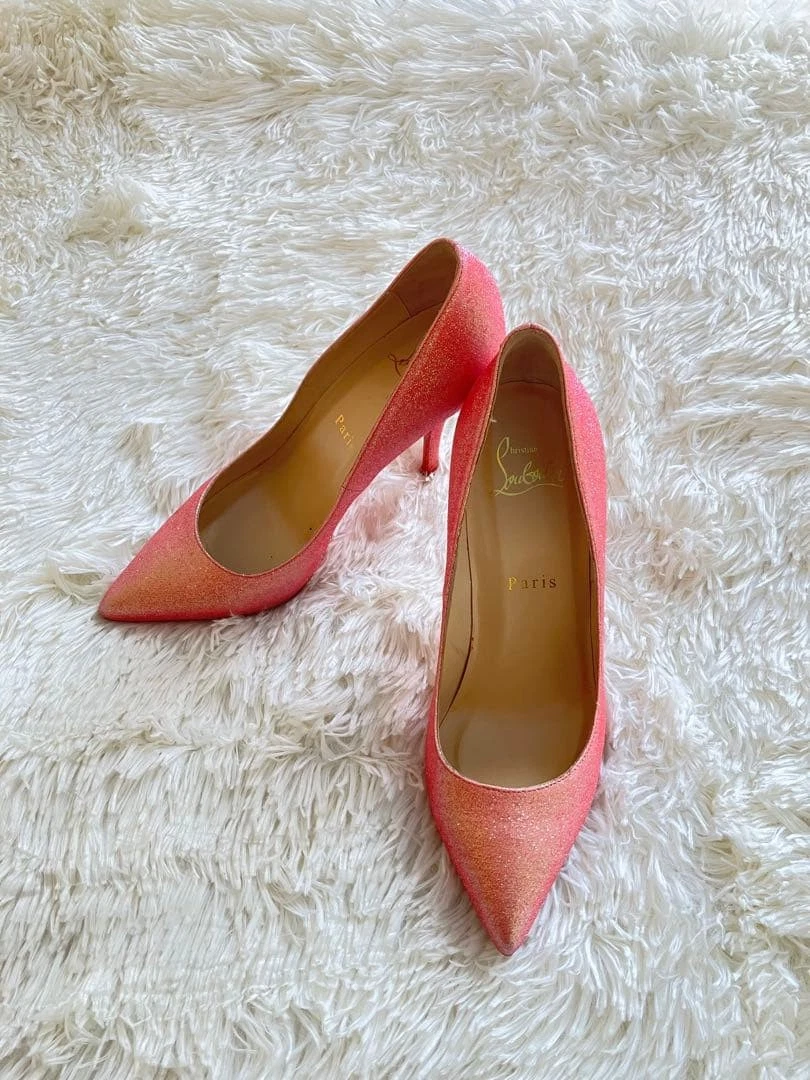 Christian Louboutin 高跟鞋 闪亮 粉色 EU35/US5 122259c-