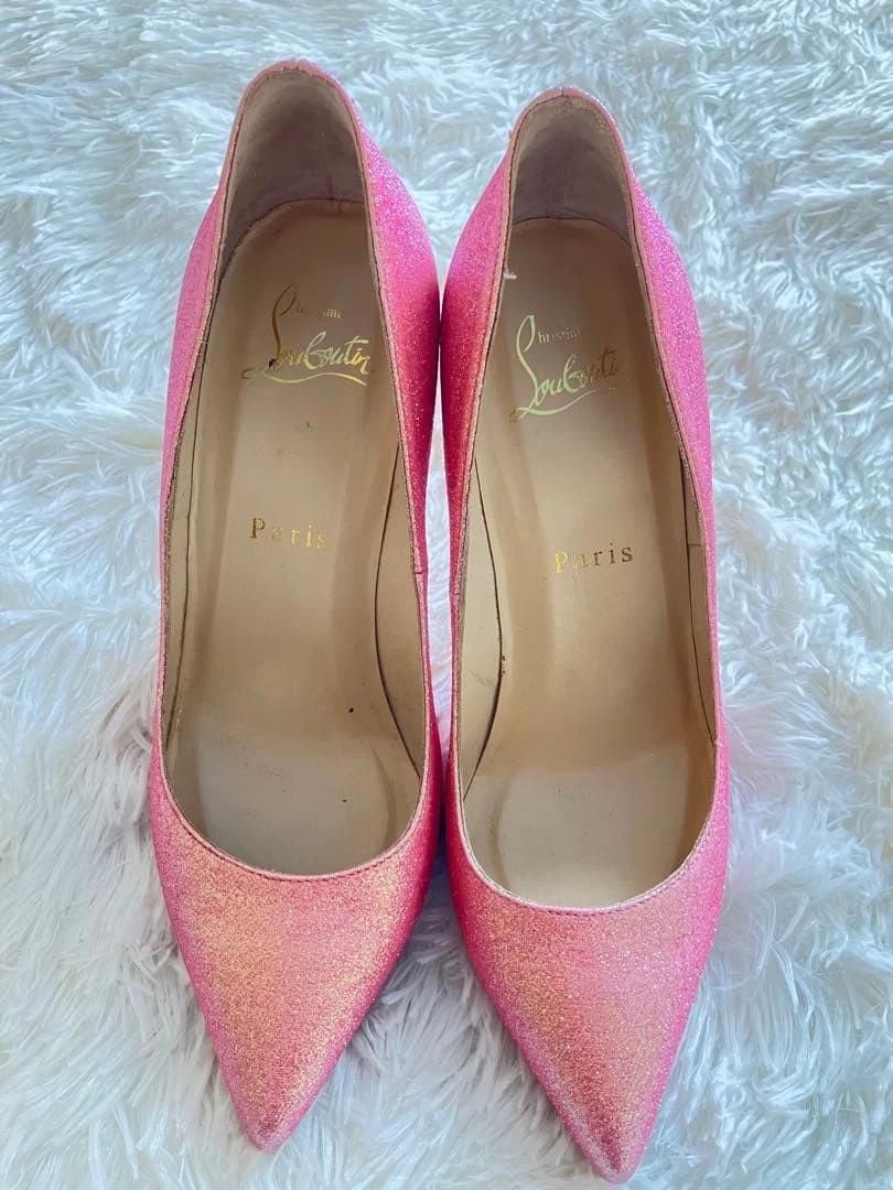 Christian Louboutin 高跟鞋 闪亮 粉色 EU35/US5 122259c-