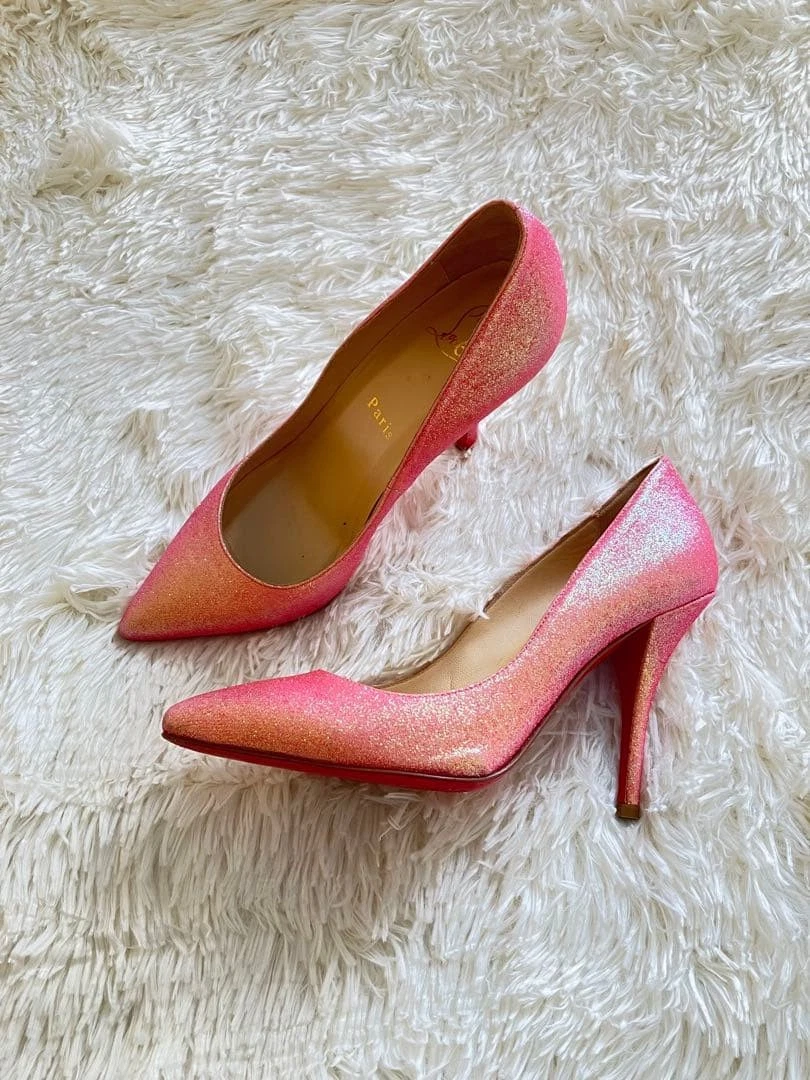 Christian Louboutin 高跟鞋 闪亮 粉色 EU35/US5 122259c-
