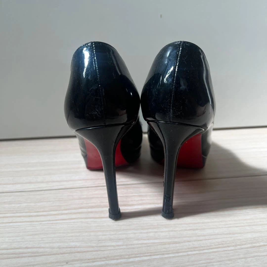 Christian Louboutin 高跟鞋皮革黑色 EU35/US5 122276c-