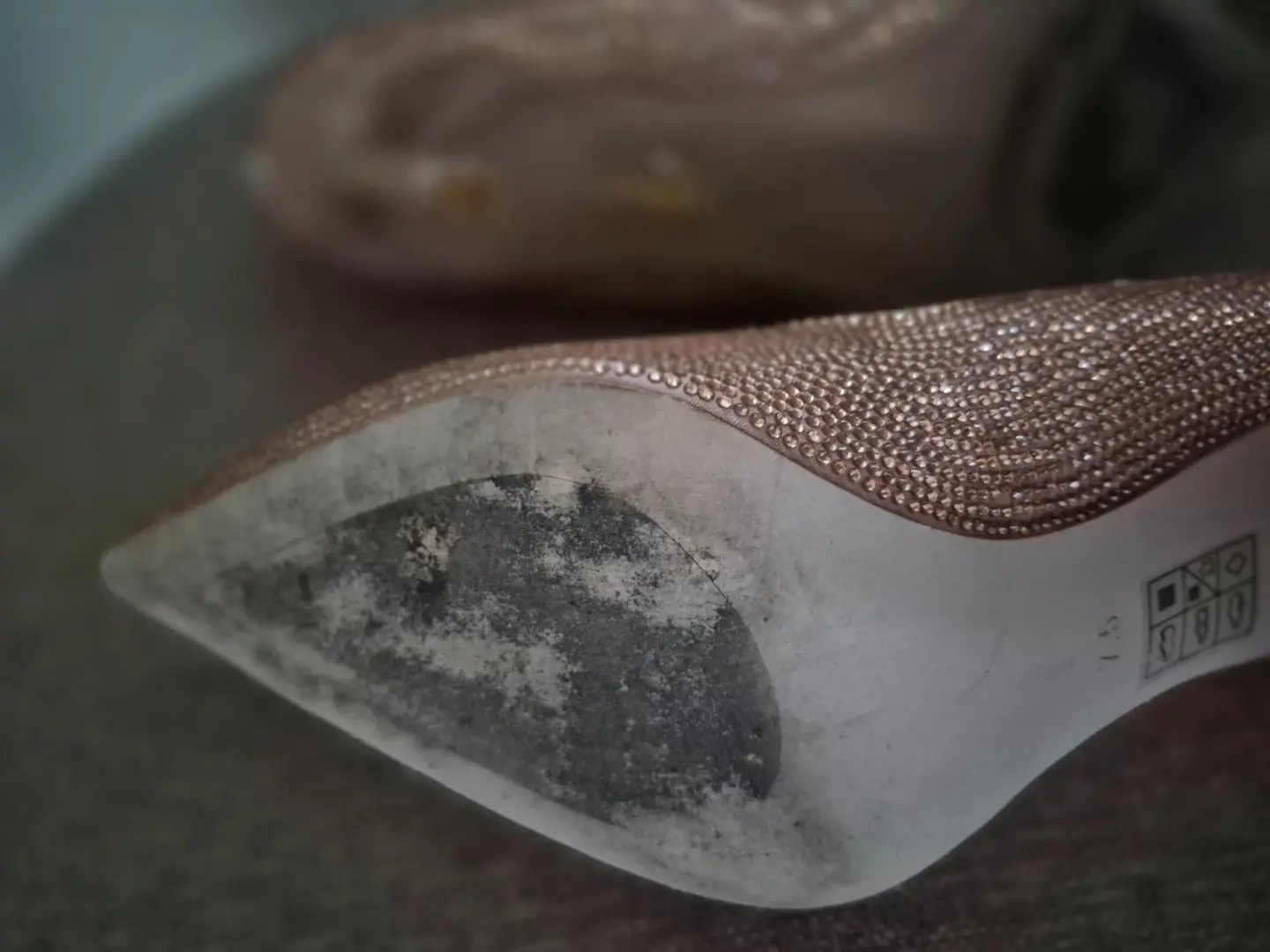 Jeffrey Campbell 装饰玫瑰金细高跟鞋 - 7.5 码-