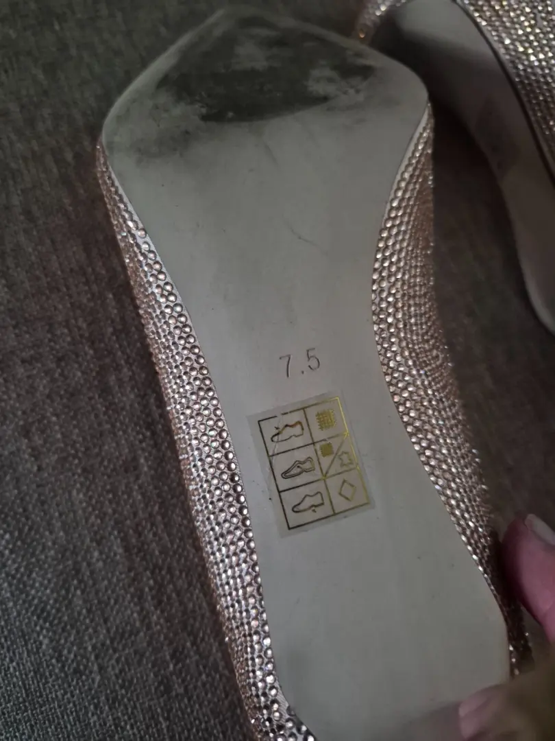 Jeffrey Campbell 装饰玫瑰金细高跟鞋 - 7.5 码-