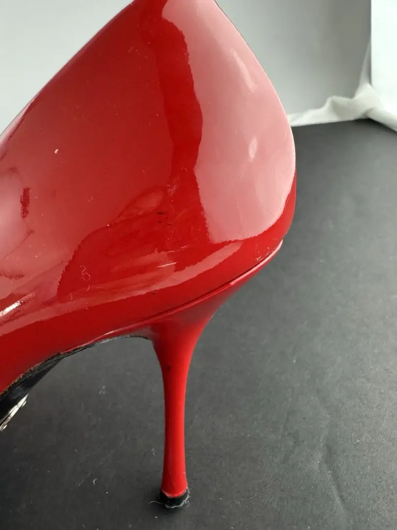 Dolce & Gabbana 红色 Cardinale 漆皮高跟鞋 IT 38 码,美国 8 码-