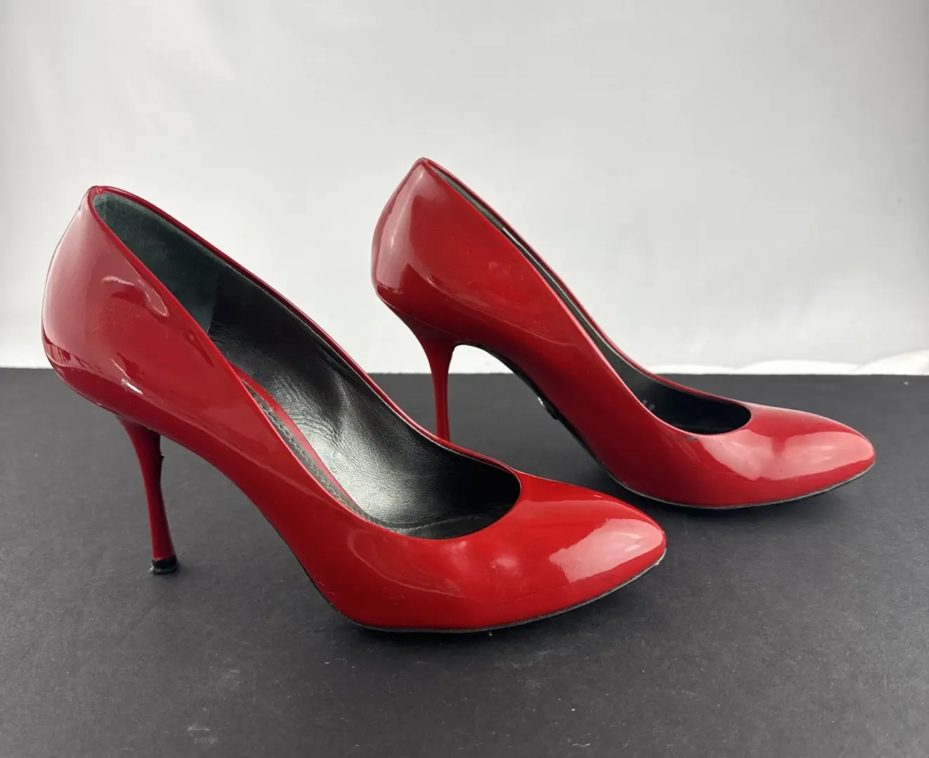 Dolce & Gabbana 红色 Cardinale 漆皮高跟鞋 IT 38 码,美国 8 码-