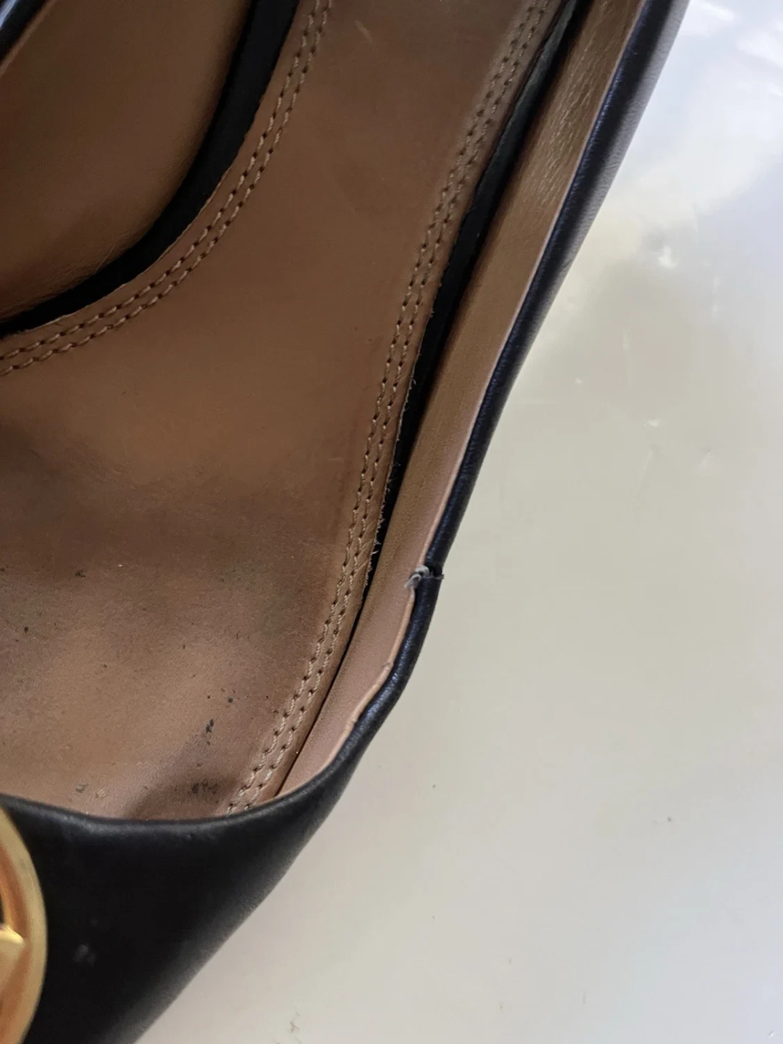 Tory Burch 黑色皮革切尔西楔 - 尺码 6.5-