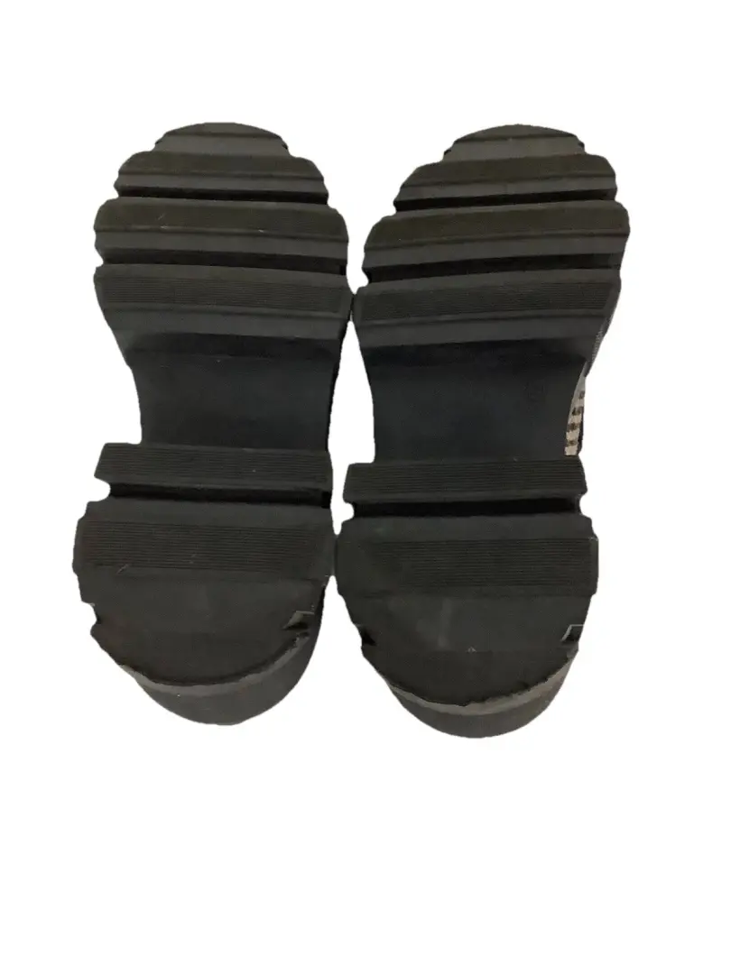 Steve Madden 尺寸 8 Y2K Look Chunky Platform Houndstooth 印花便士乐福鞋 CD-