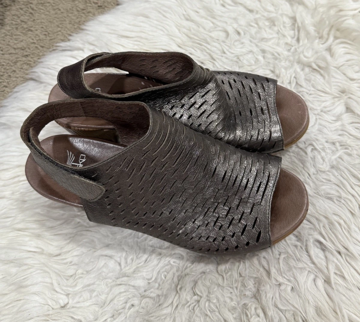 Dansko 女式 Danae 露背凉鞋锡 Nappa 尺码 40 EU 9.5/10 US-