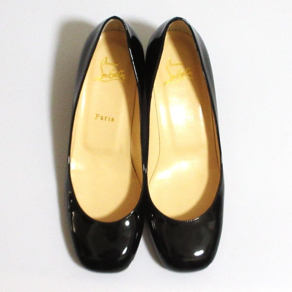 Christian Louboutin CADRILLA 35 鞋跟高跟鞋凉鞋 EU:39 US:9 黑色皮革-