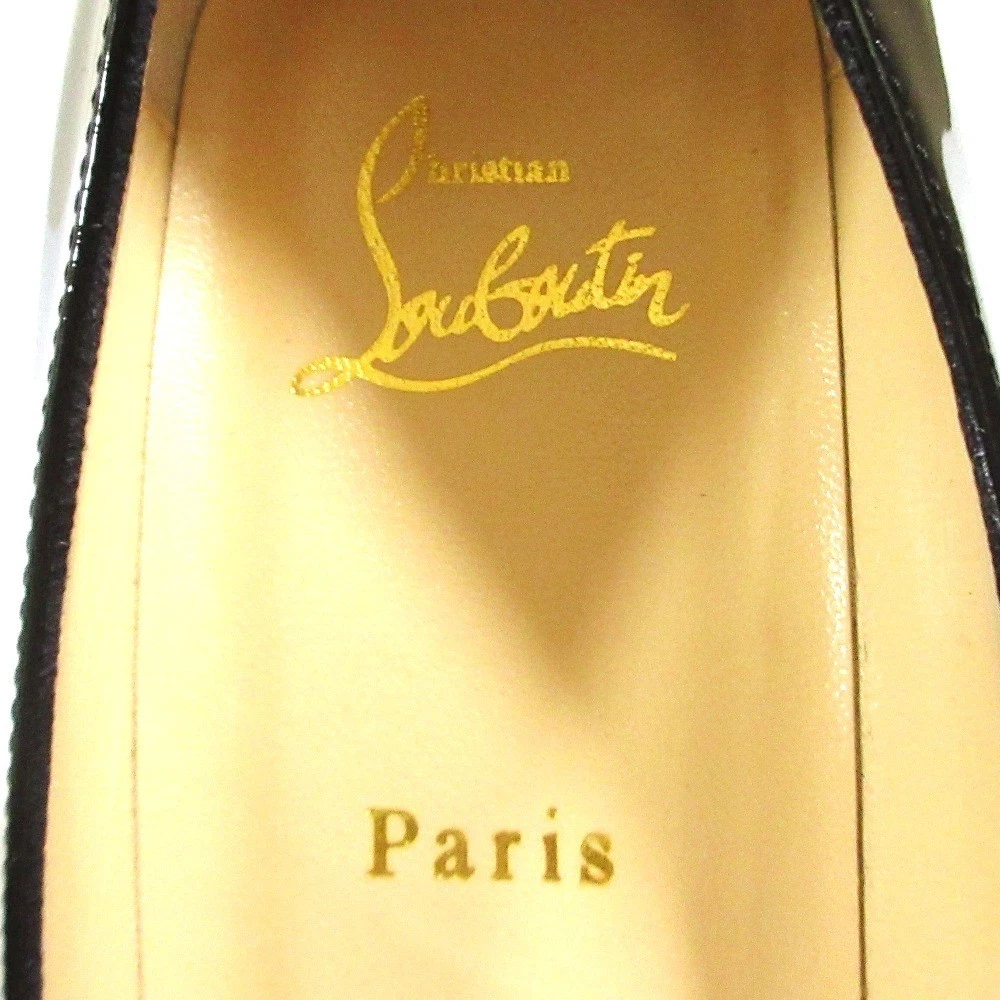 Christian Louboutin CADRILLA 35 鞋跟高跟鞋凉鞋 EU:39 US:9 黑色皮革-