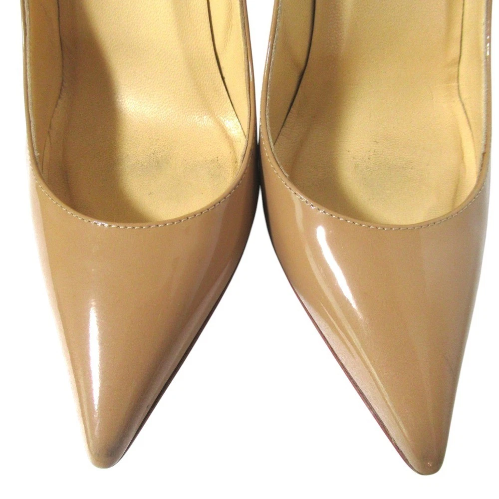 Christian Louboutin 高跟鞋 凉鞋 EU:35 美国:5 米色漆皮-