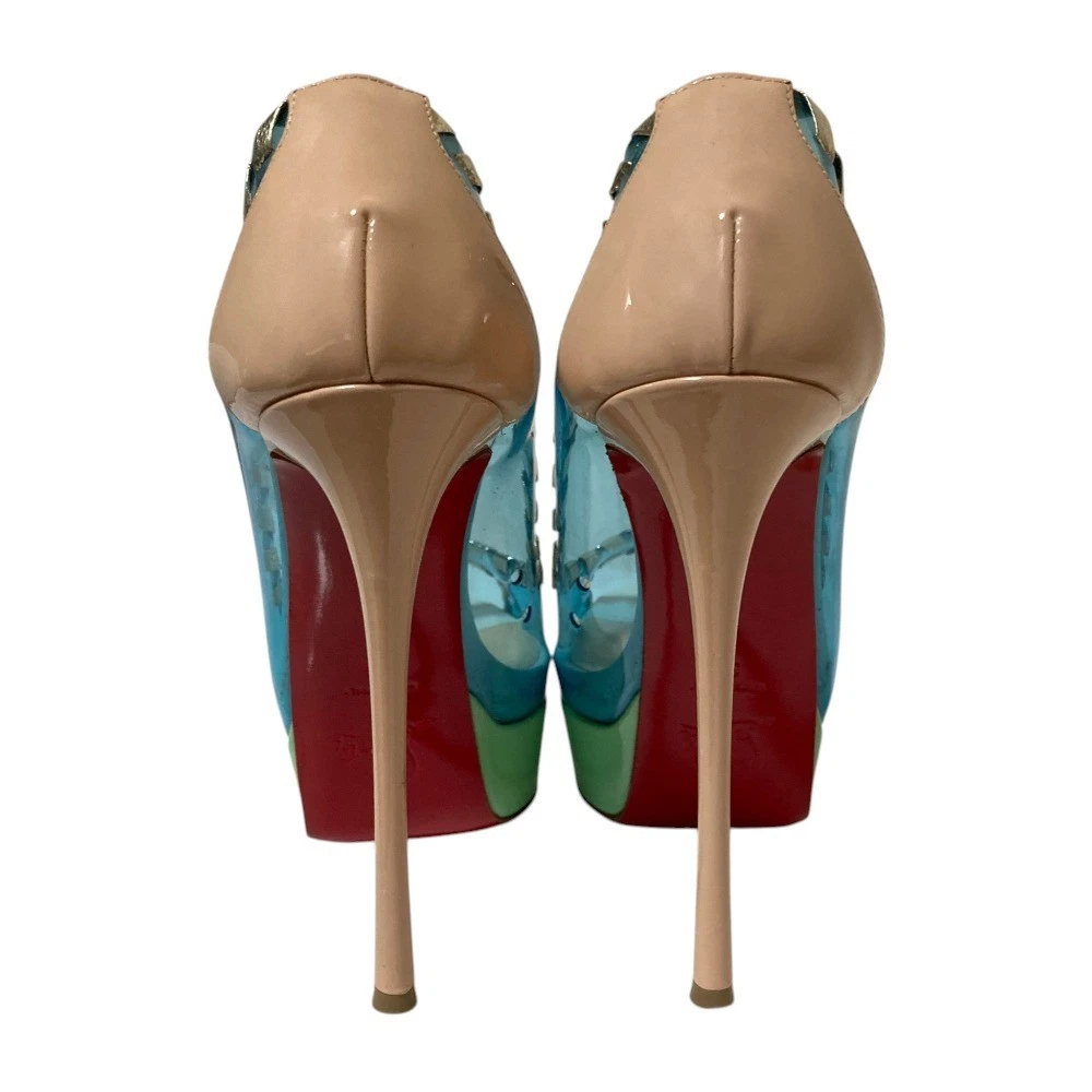 Christian Louboutin FETISH PEEP 150 鞋跟凉鞋 EU:36 美国:6 透明 PVC-