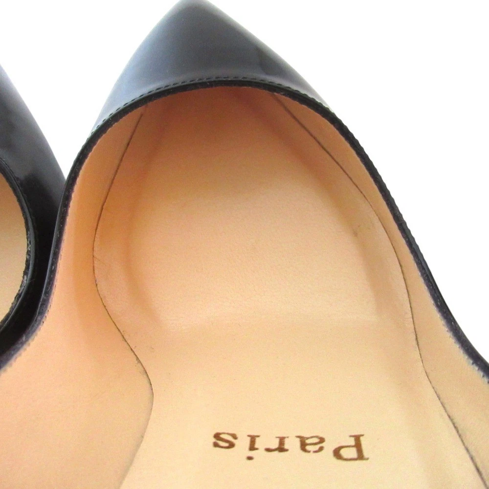 Christian Louboutin PIGALLE 100 鞋跟高跟鞋凉鞋 EU:36.5 US:6.5 黑色皮革-