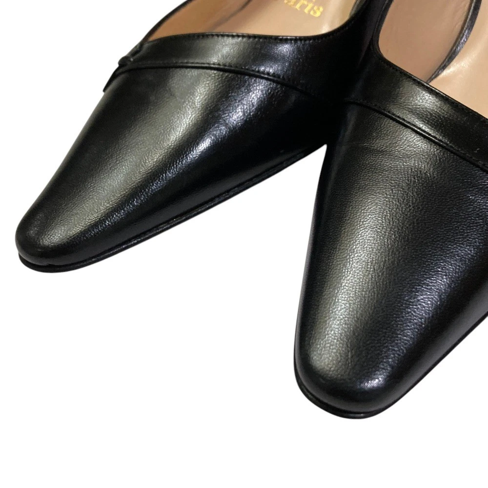 Christian Louboutin 高跟鞋 凉鞋 露跟 EU:36 美国:6 黑色皮革-