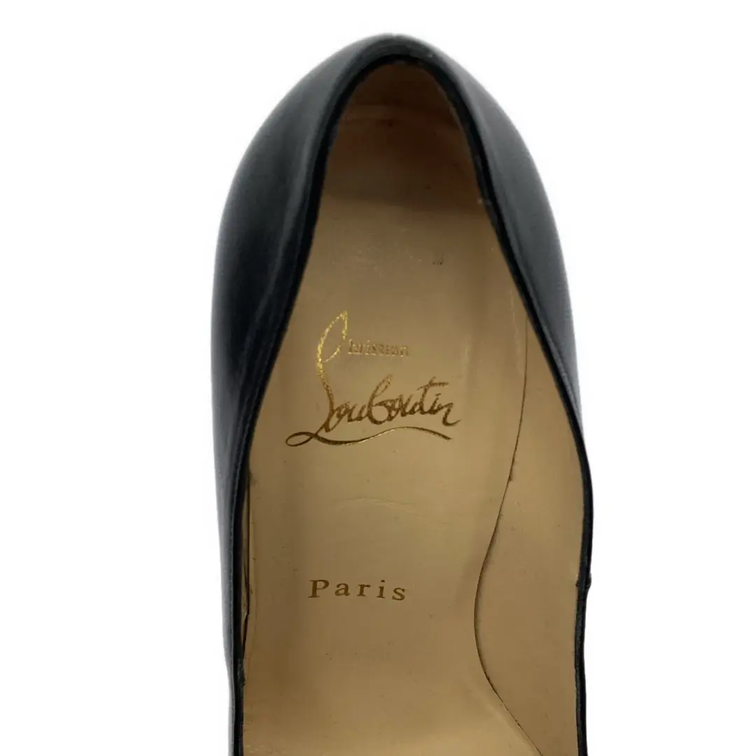 Christian Louboutin 高跟鞋 凉鞋 EU:36.5 US:6.5 黑色皮革-