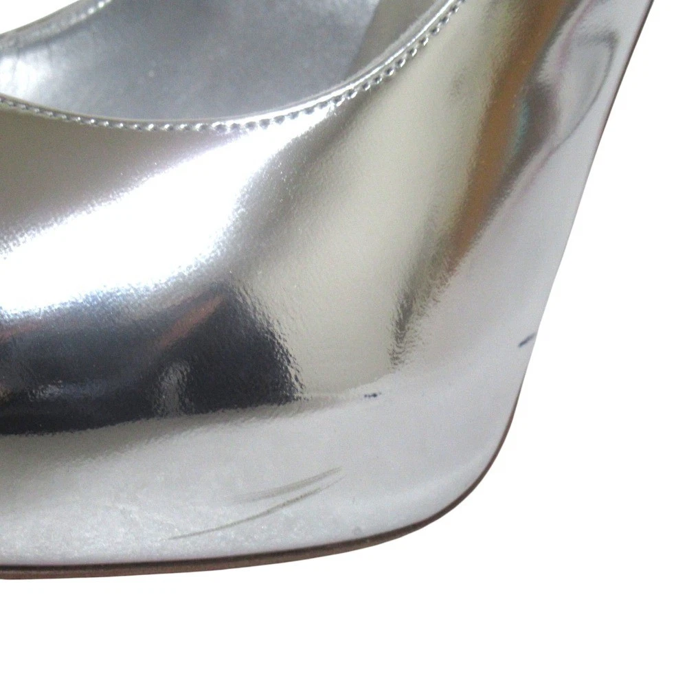 Christian Louboutin Hot Chick 120 鞋跟高跟鞋凉鞋 EU:39 美国:9 银色皮革-