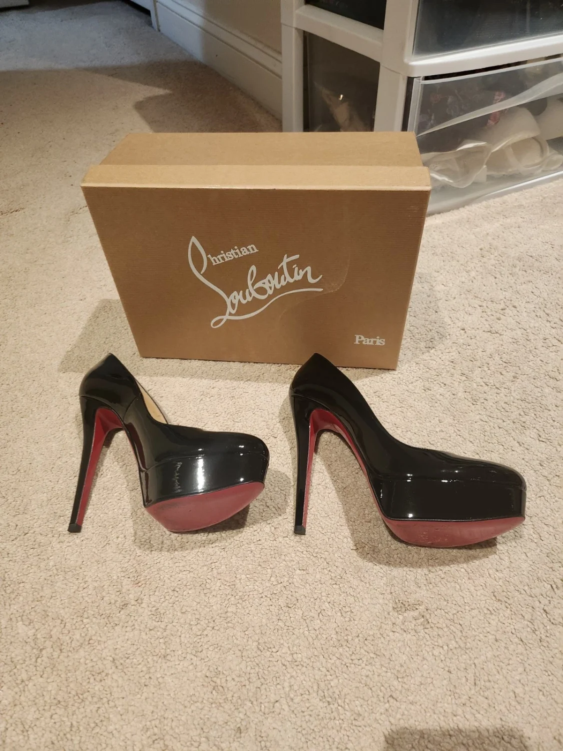 Christian Louboutin高跟鞋37比安卡-