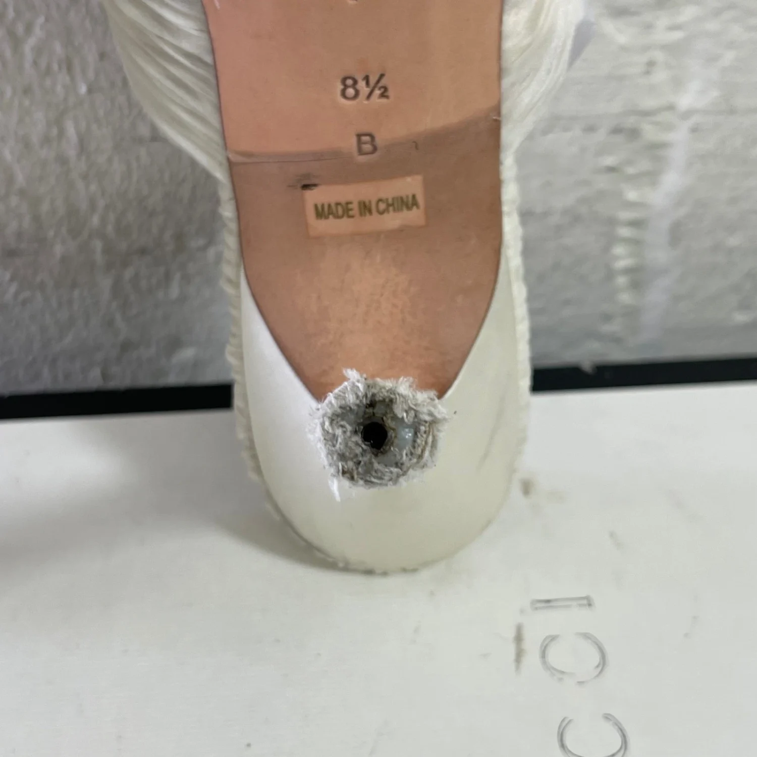 Loeffler Randall Penny 白色结褶蝴蝶结高跟鞋凉鞋女式 8.5 码-