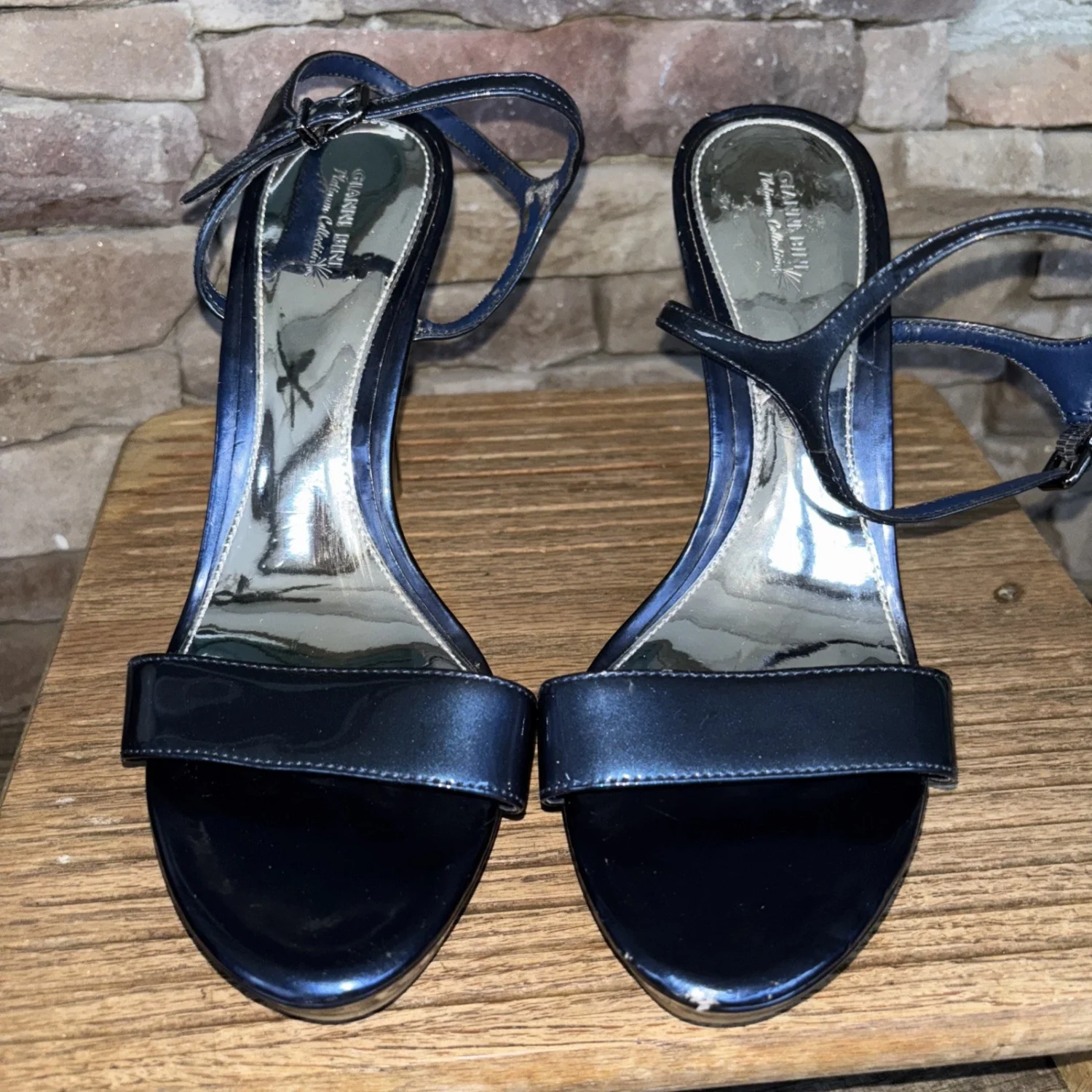 GB Gianni Bini 优雅 Colbalt 蓝色高跟鞋女式 10M 码-
