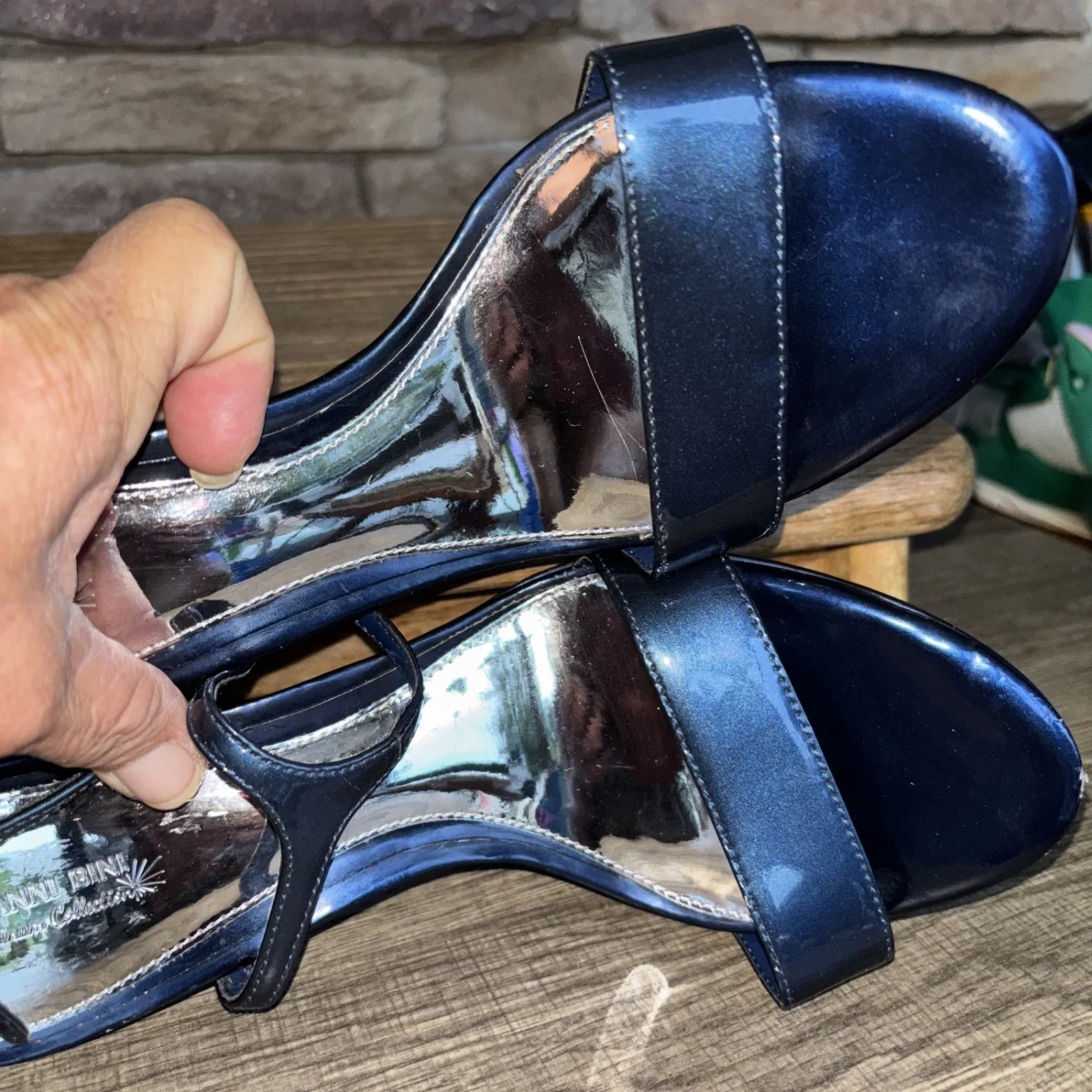 GB Gianni Bini 优雅 Colbalt 蓝色高跟鞋女式 10M 码-