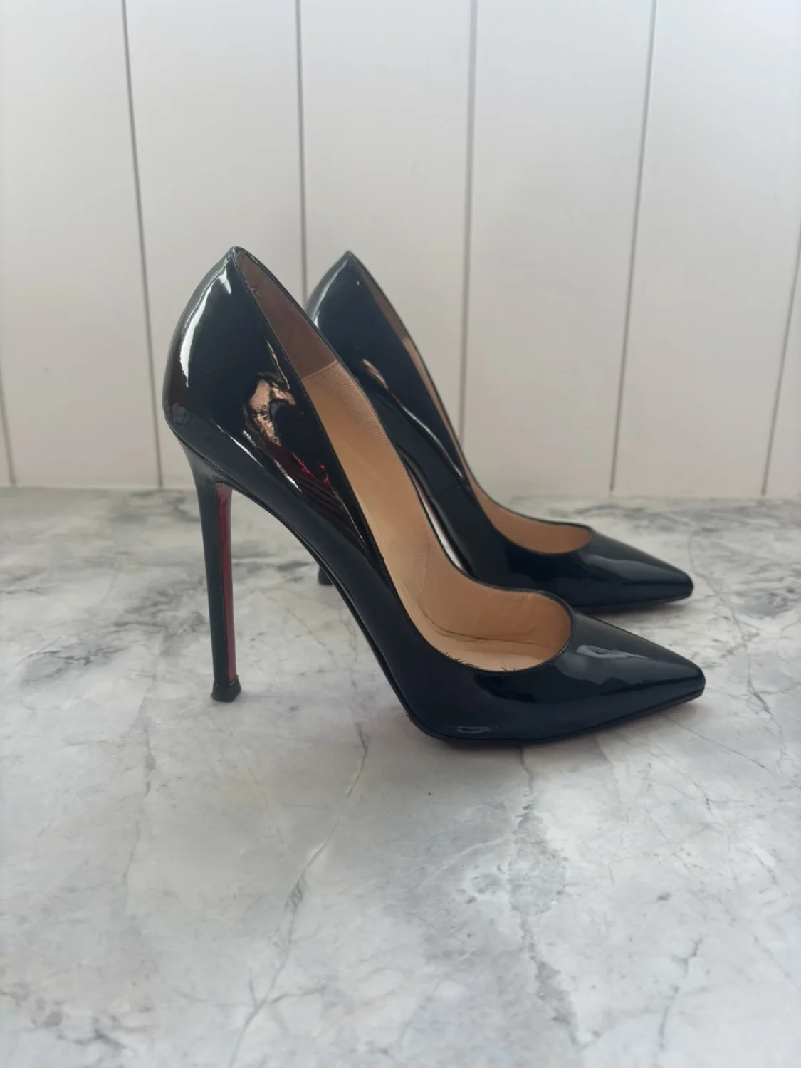 Christian Louboutin Pigalle 120 Patent Calf Size 38