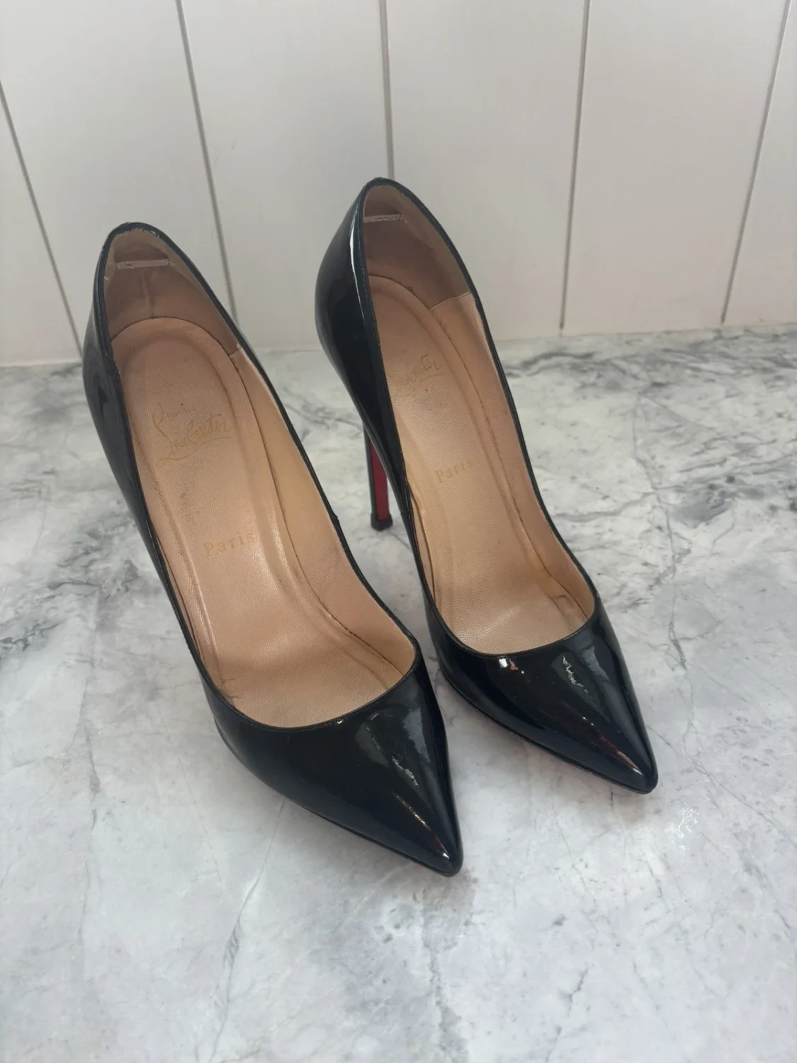 Christian Louboutin Pigalle 120 Patent Calf Size 38