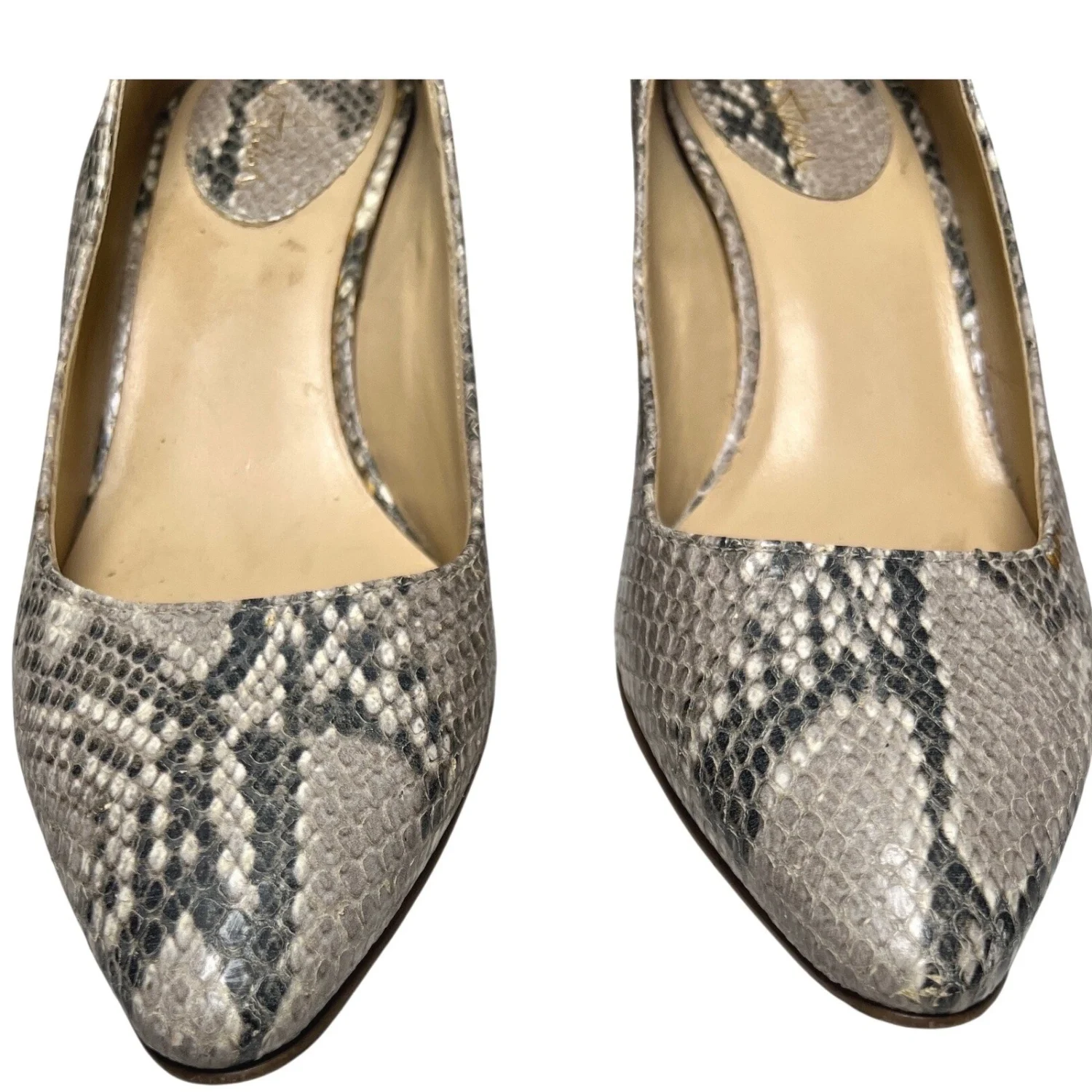 Cole Haan 蛇皮尖头中跟鞋 8B 中性-