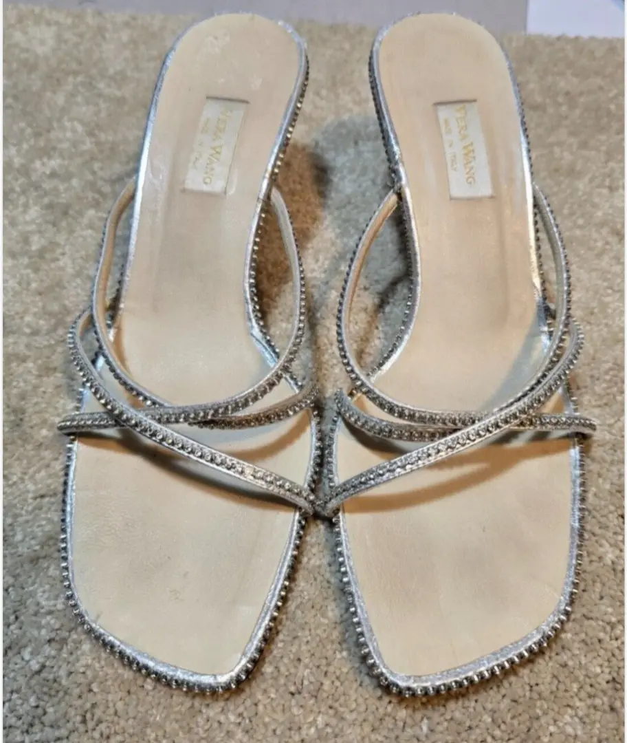 VERA WANG 银色绑带钢水钻-