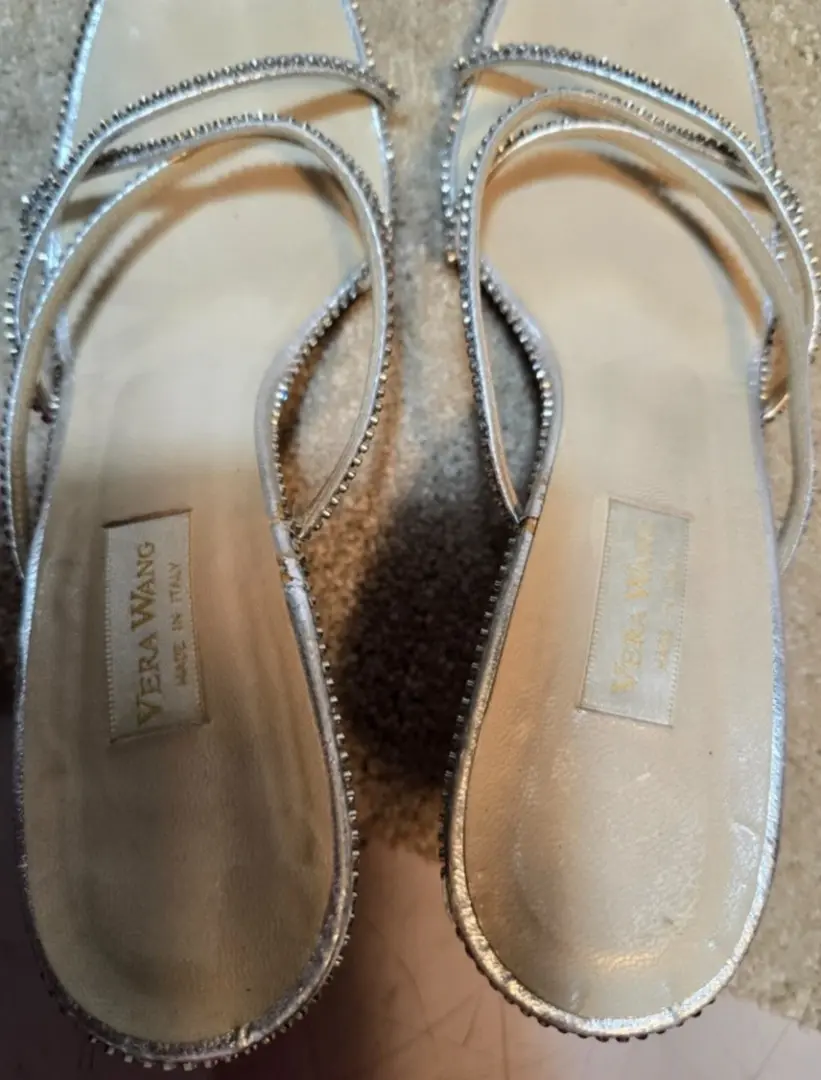 VERA WANG 银色绑带钢水钻-