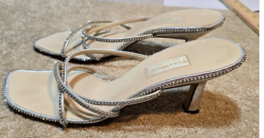 VERA WANG 银色绑带钢水钻-