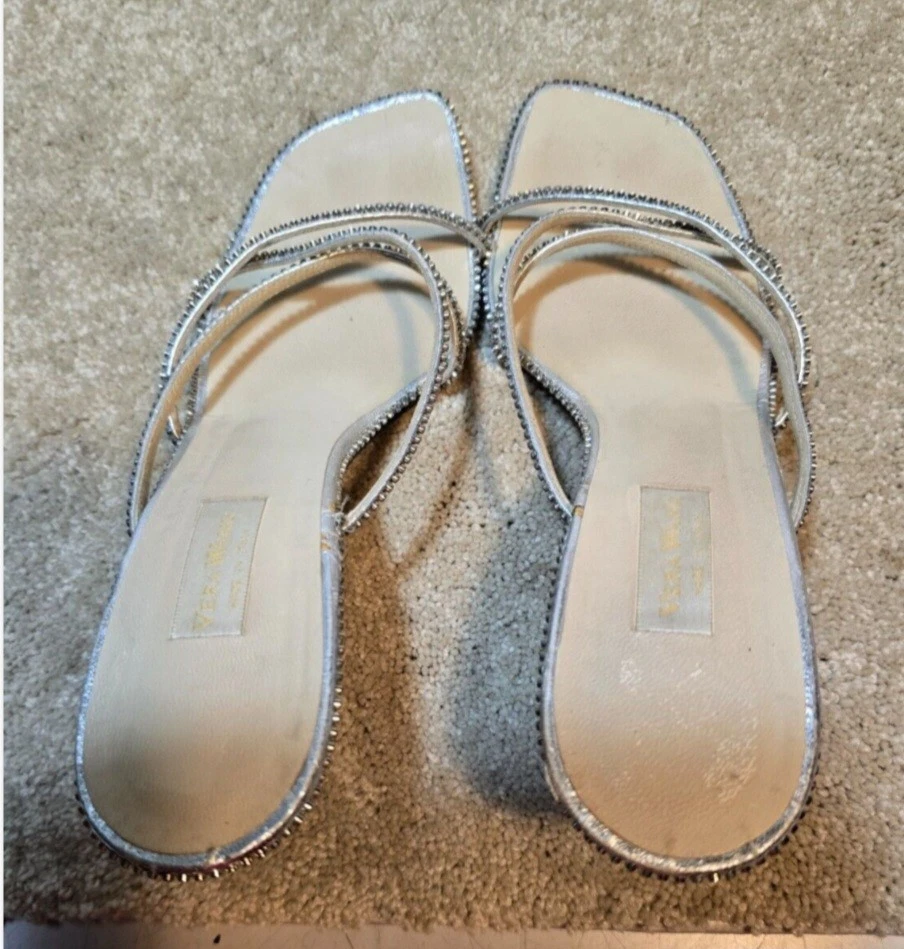 VERA WANG 银色绑带钢水钻-