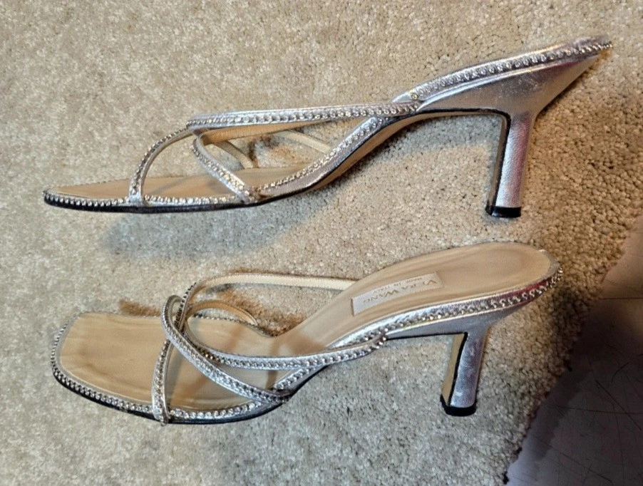 VERA WANG 银色绑带钢水钻-