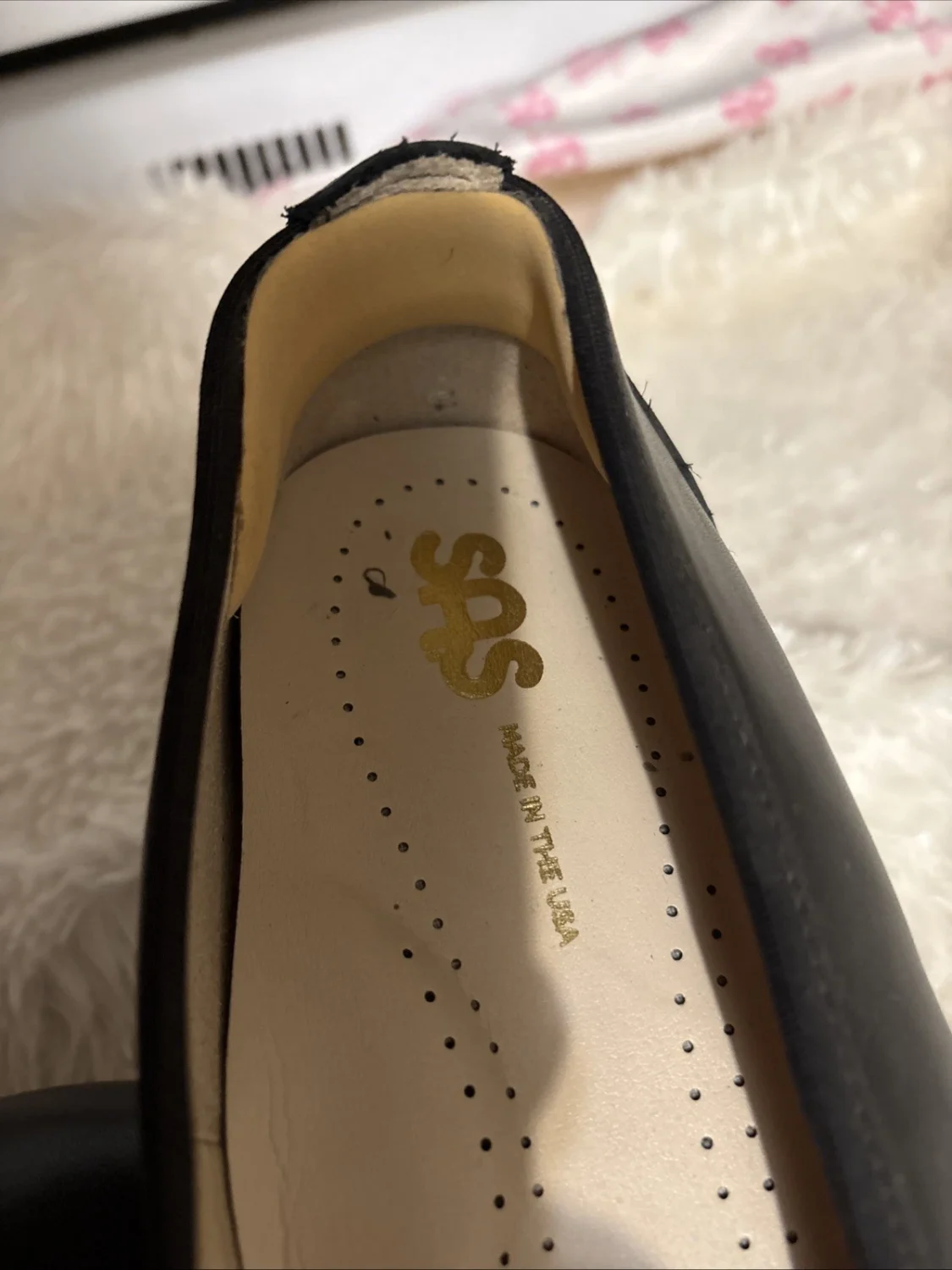 SAS Milano 黑色皮革高跟鞋女式 9W 舒适懒人正装鞋 美国-