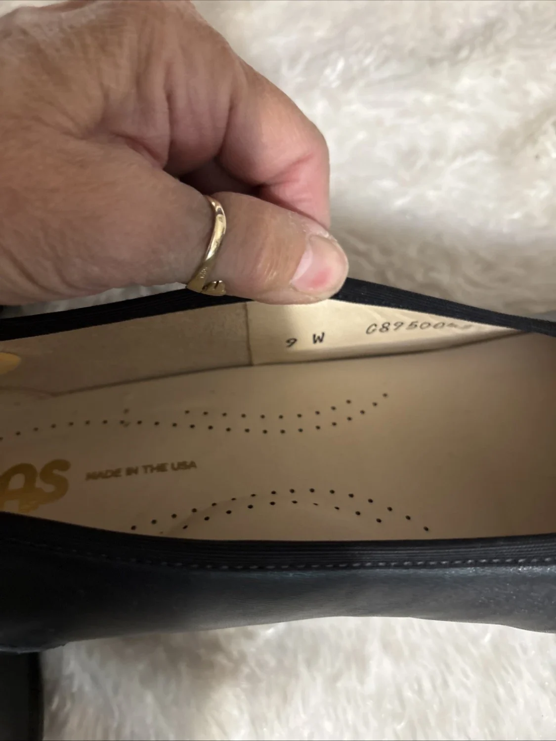 SAS Milano 黑色皮革高跟鞋女式 9W 舒适懒人正装鞋 美国-