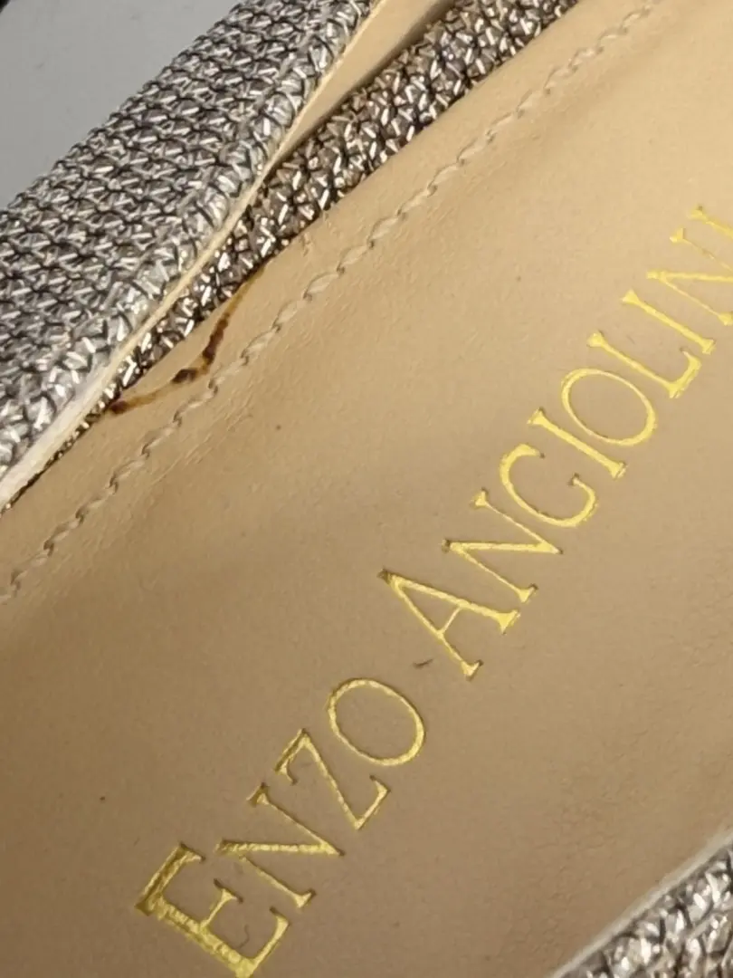 MAKE BEST OFFER | Enzo Angiolini Eademario 金色闪光露趾高跟鞋 8 码-