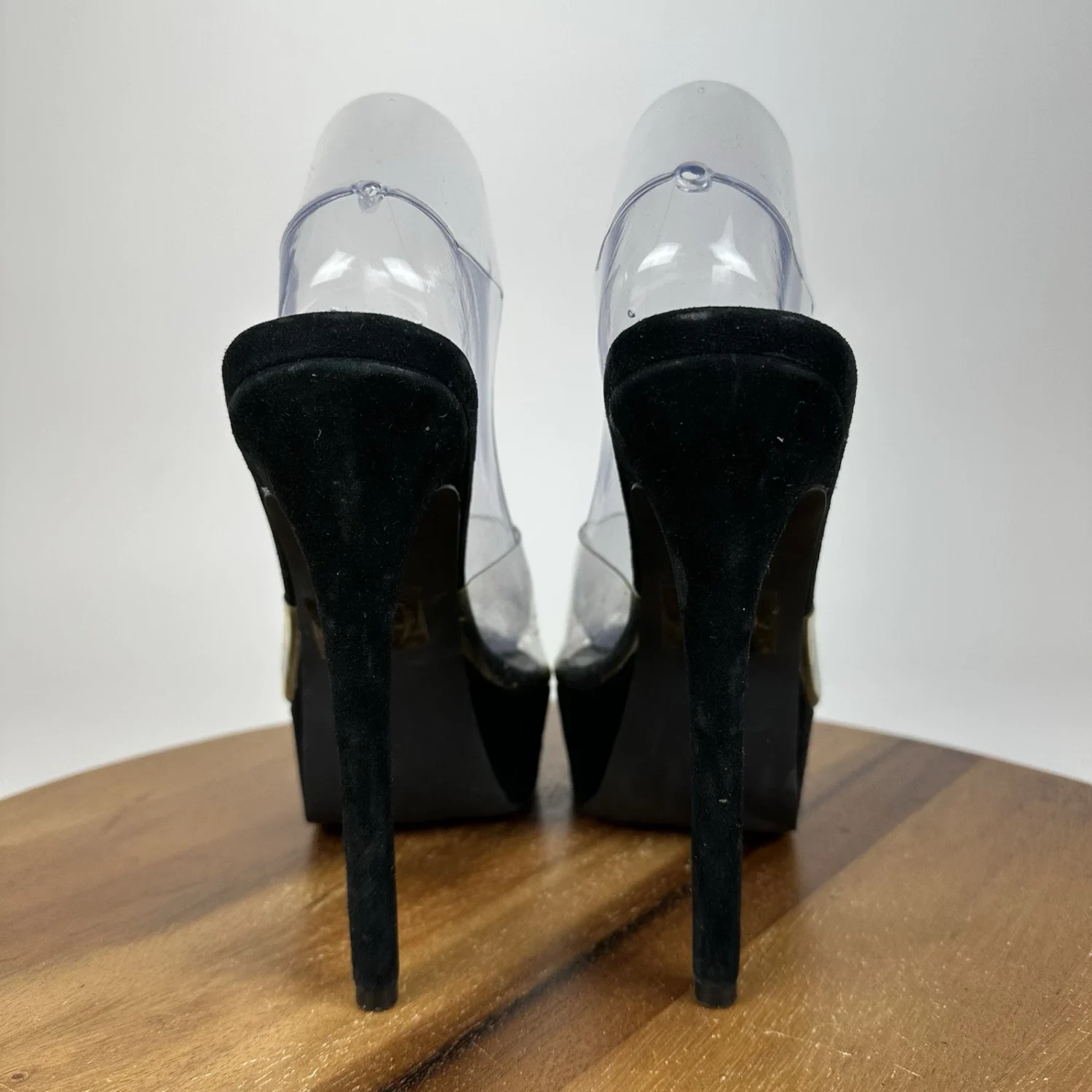 女式 Steve Madden Innocent 黑色一脚蹬厚底高跟鞋 10 M 码-