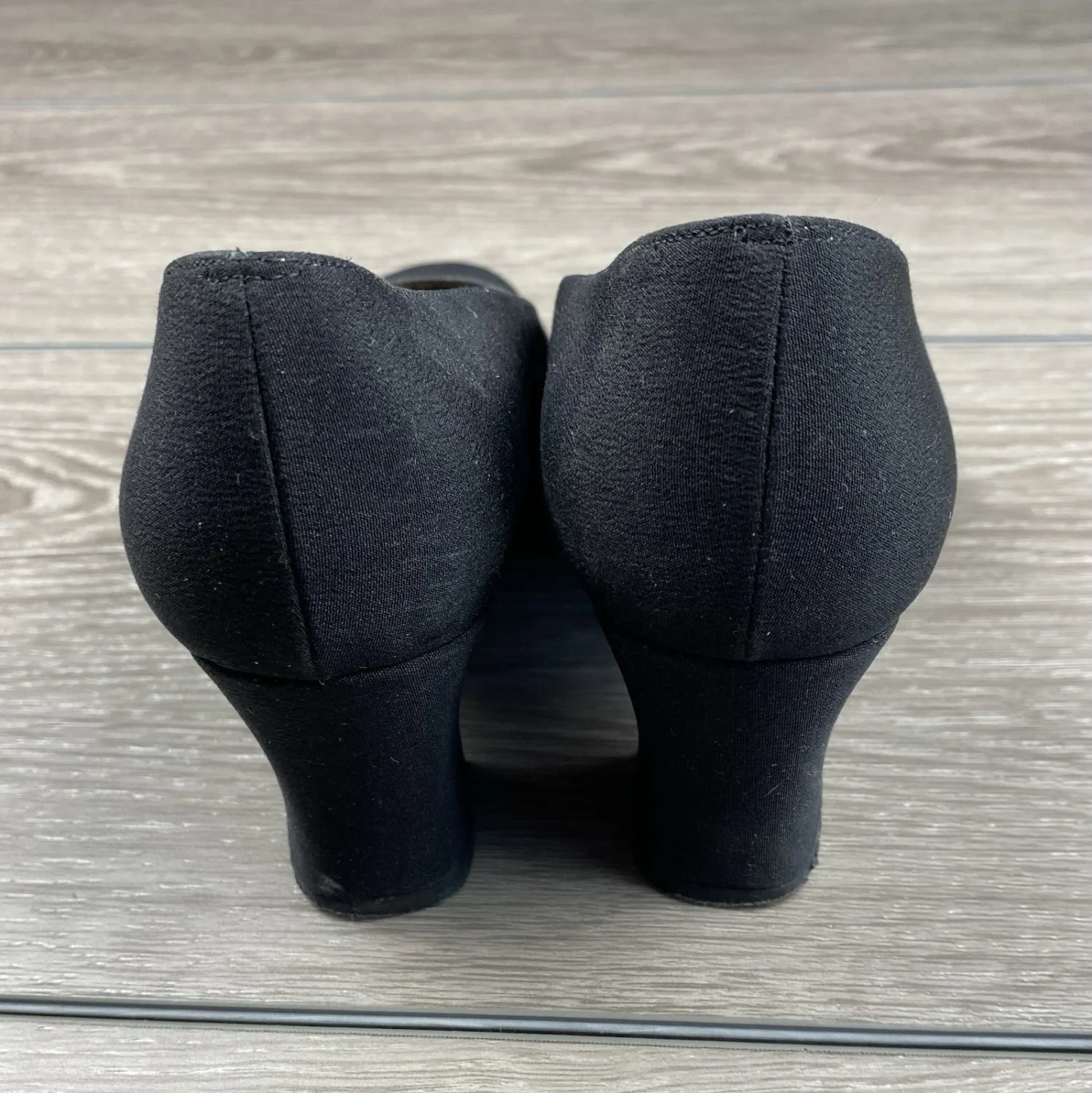 Stuart Weitzman 女式中帮方头高跟鞋黑色 6 B 码-