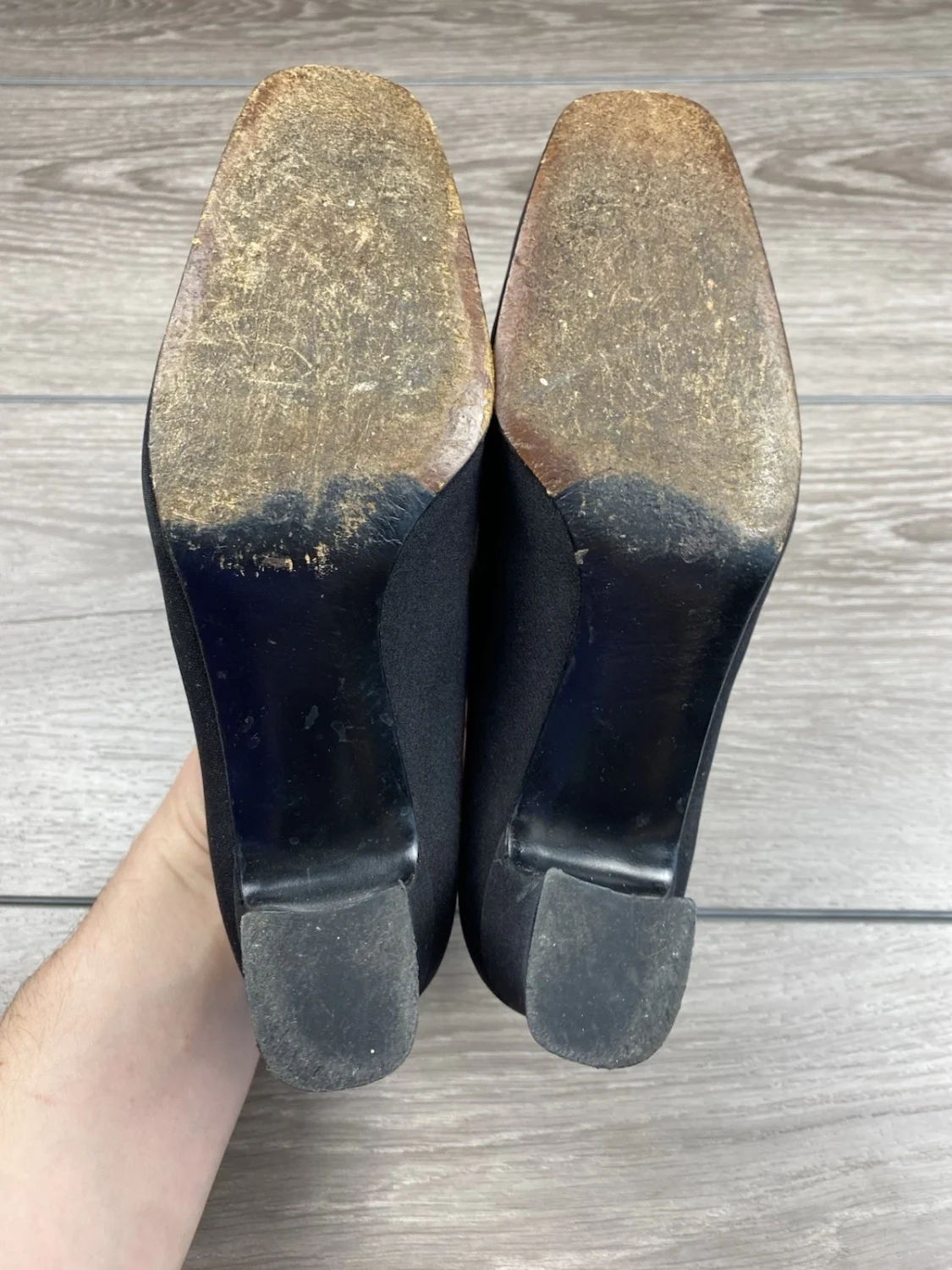 Stuart Weitzman 女式中帮方头高跟鞋黑色 6 B 码-