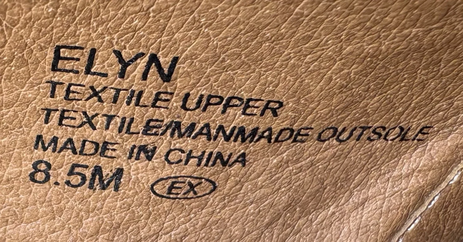 Jellypop 帆布花边楔形鞋女式 8.5 码高跟鞋露趾露背 Y2K-