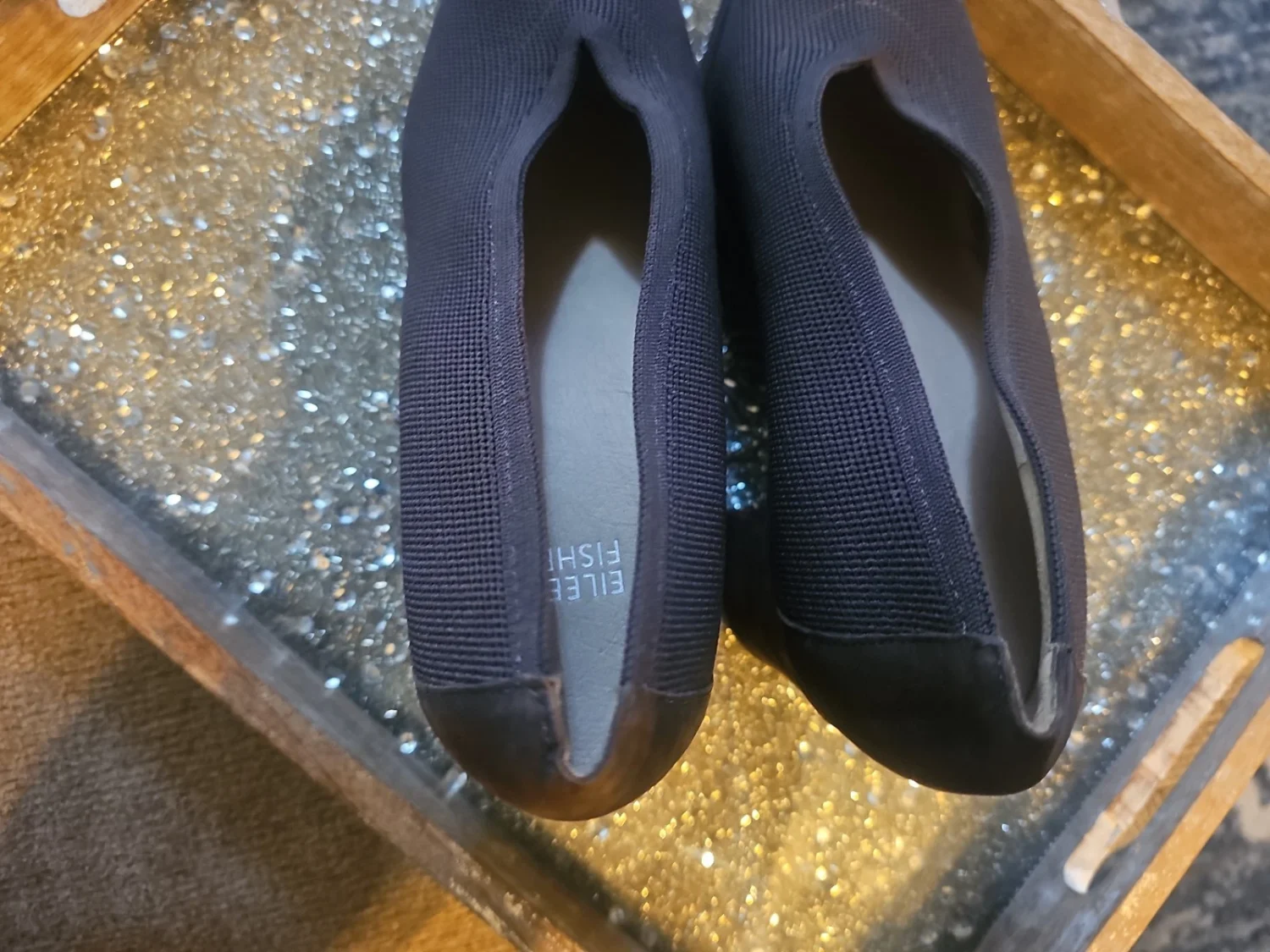 Eileen Fisher 厚底鞋 棕色/巧克力色 尺码 10 状况完好-