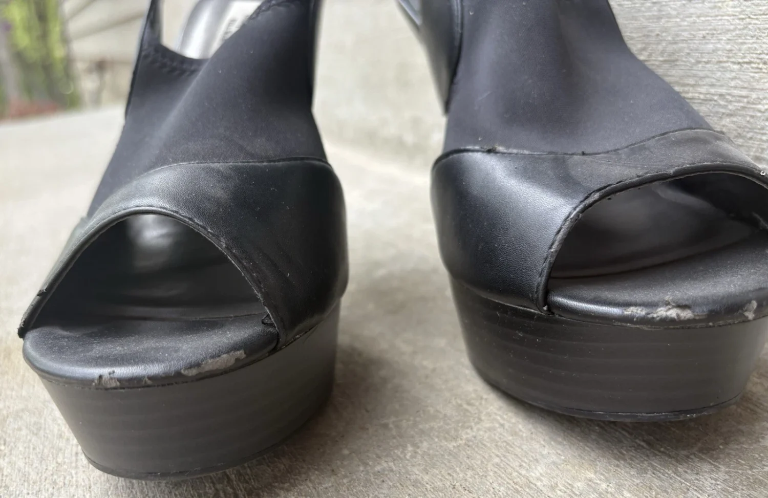 女式 Simply Vera Vera Wang 高 4 英寸高跟鞋黑色 9 码休闲工作服鞋-
