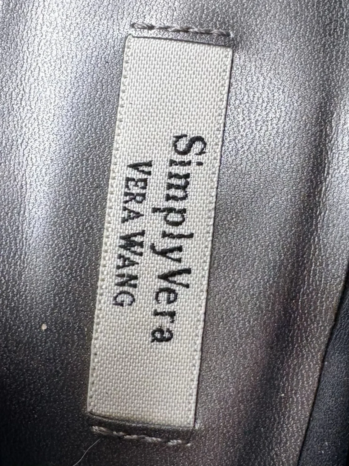女式 Simply Vera Vera Wang 高 4 英寸高跟鞋黑色 9 码休闲工作服鞋-