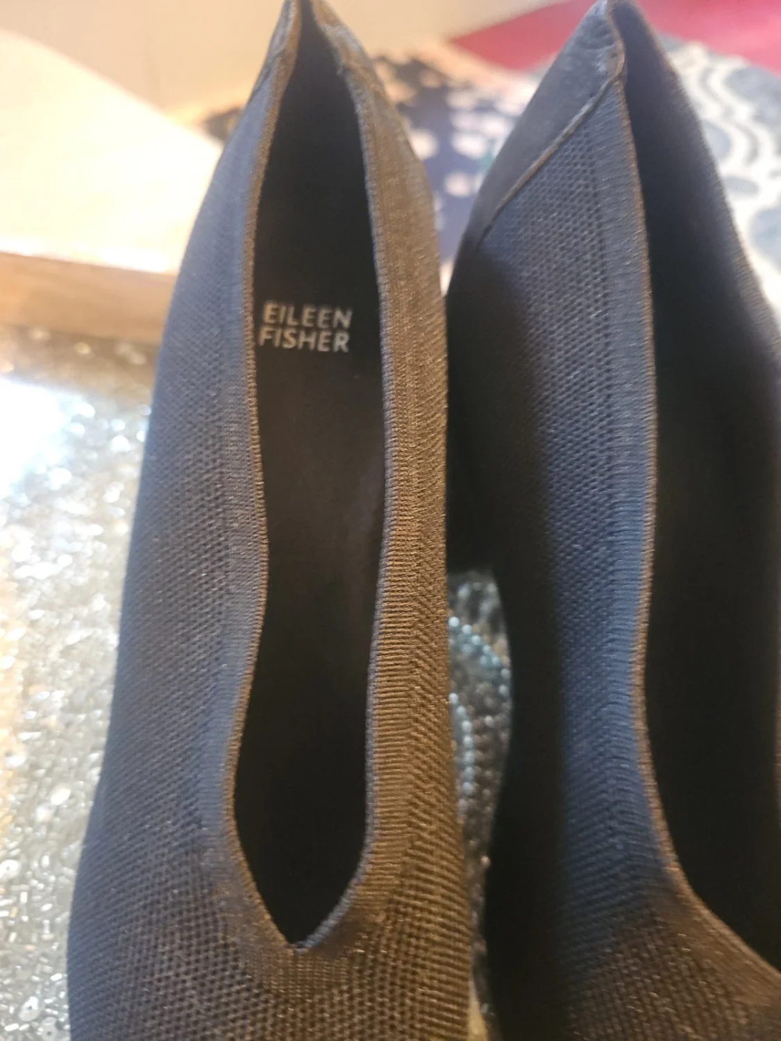 Eileen Fisher 厚底黑色鞋 状况完好 10 码-