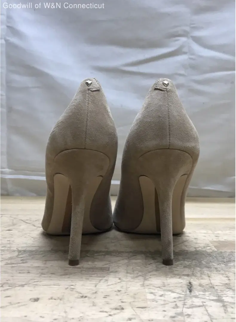 Sam Edelman Hazel 棕褐色麂皮绒细高跟鞋尖头 7.5 码-