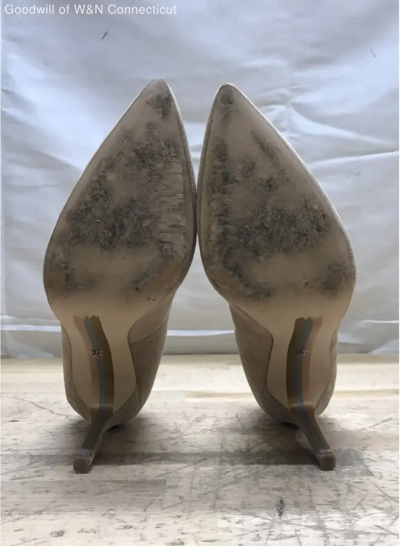 Sam Edelman Hazel 棕褐色麂皮绒细高跟鞋尖头 7.5 码-